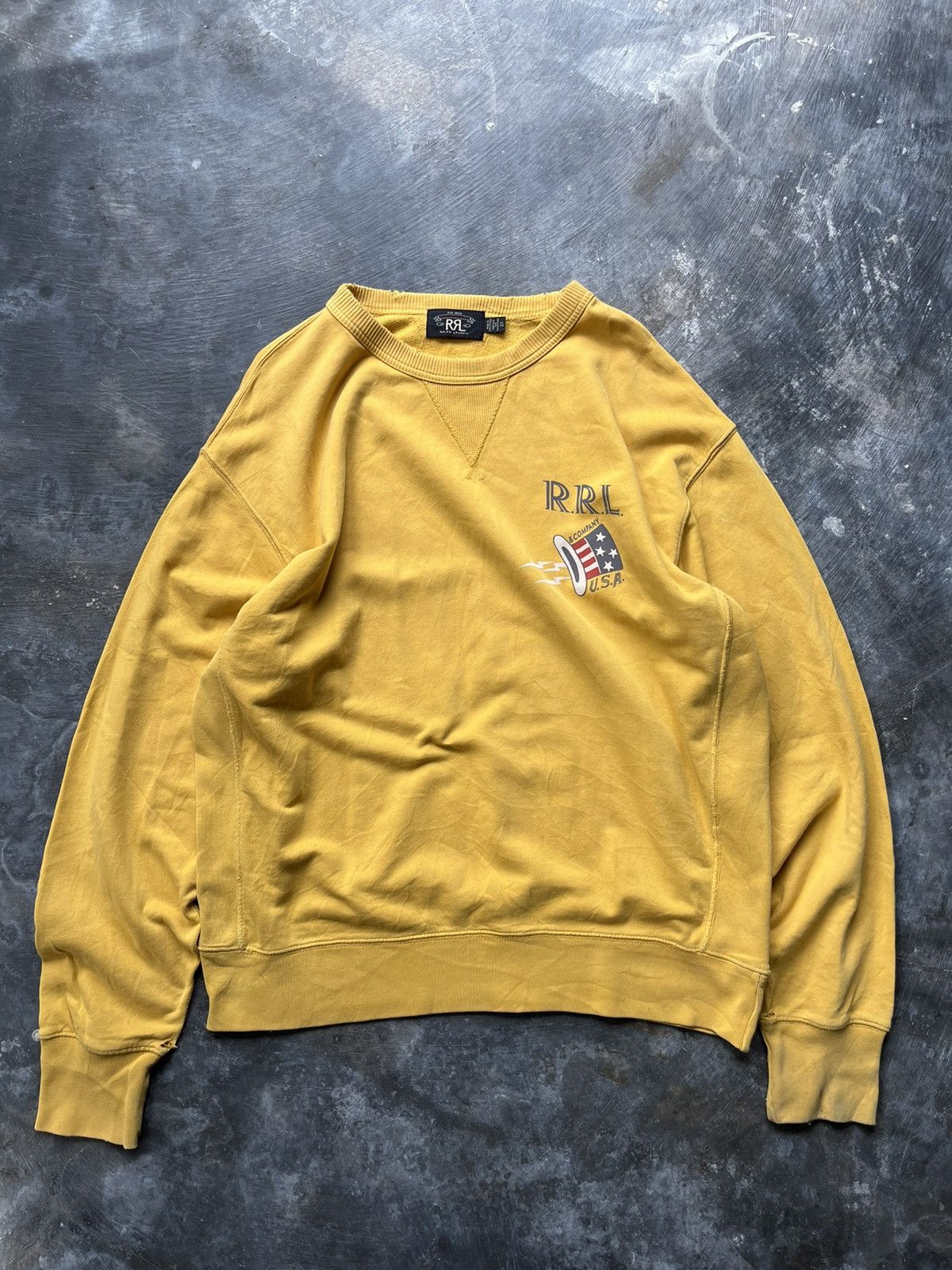 RRL Ralph Lauren Double rl rrl ralph lauren sweatshirt french terry graphic Size US XL / EU 56 / 4 - 1 Thumbnail