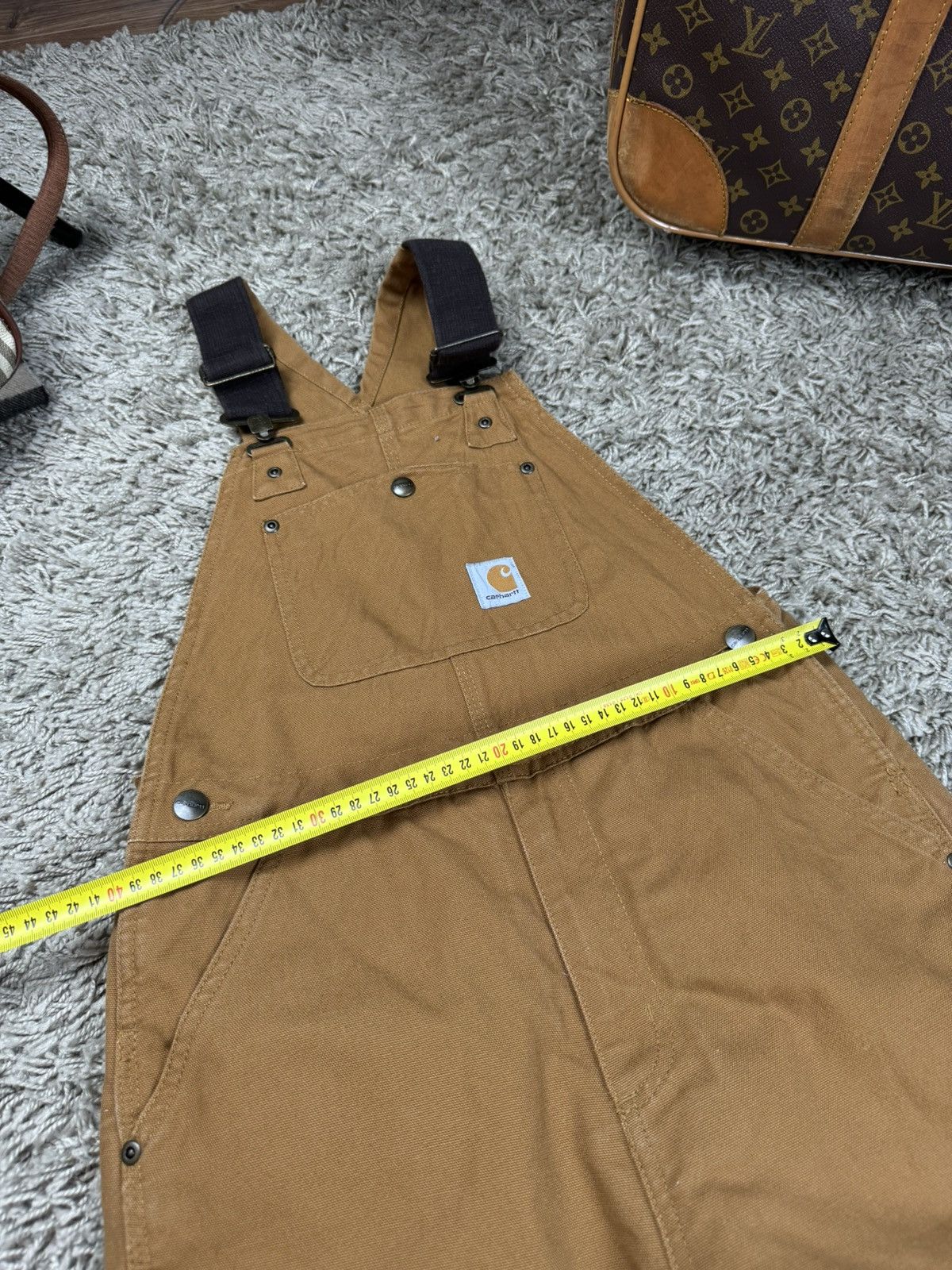 Carhartt × Vintage Vintage overall jeans Carhartt original casual skate item Size US 26 / EU 42 - 4 Thumbnail