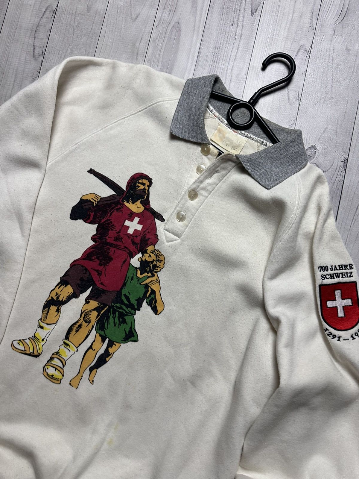 Vintage Vintage Switzerland rugby jersey rare logo Cross size XL Size US XL / EU 56 / 4 - 3 Thumbnail
