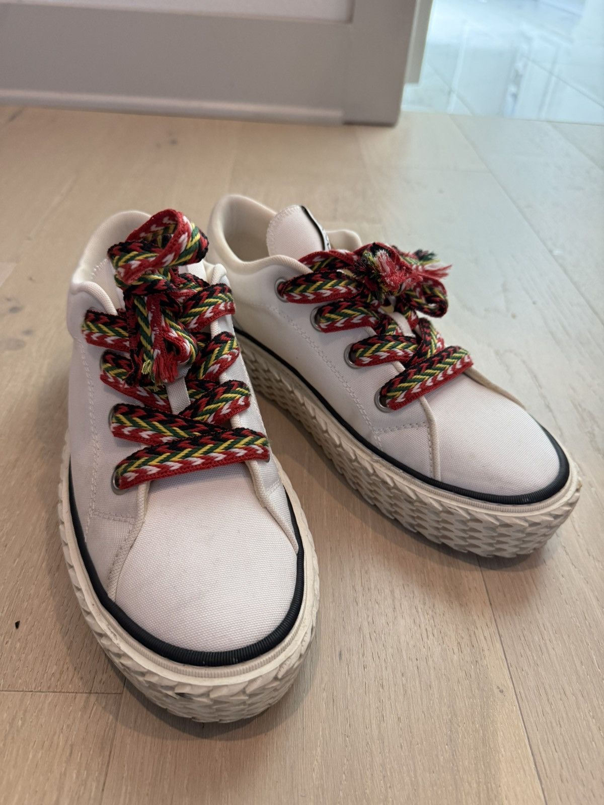 Lanvin Lanvin Curb Cloth Sneakers sz 11 Size US 11 / EU 44 - 7 Thumbnail