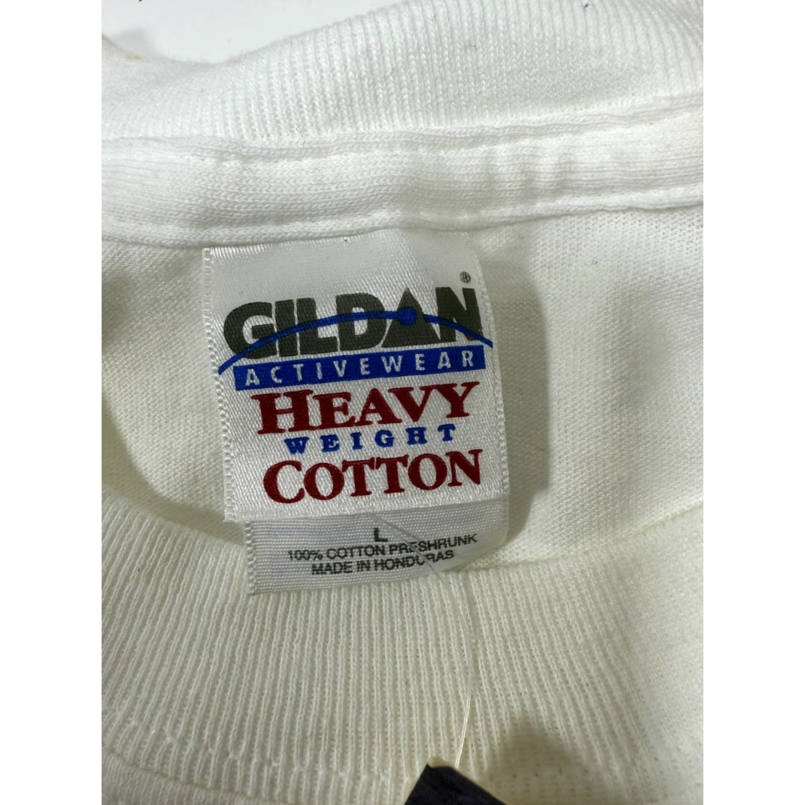 Gildan VINTAGE Radiohead Hail to the Thief T-Shirt Mens Large White 90s Graphic Music Size US L / EU 52-54 / 3 - 6 Thumbnail