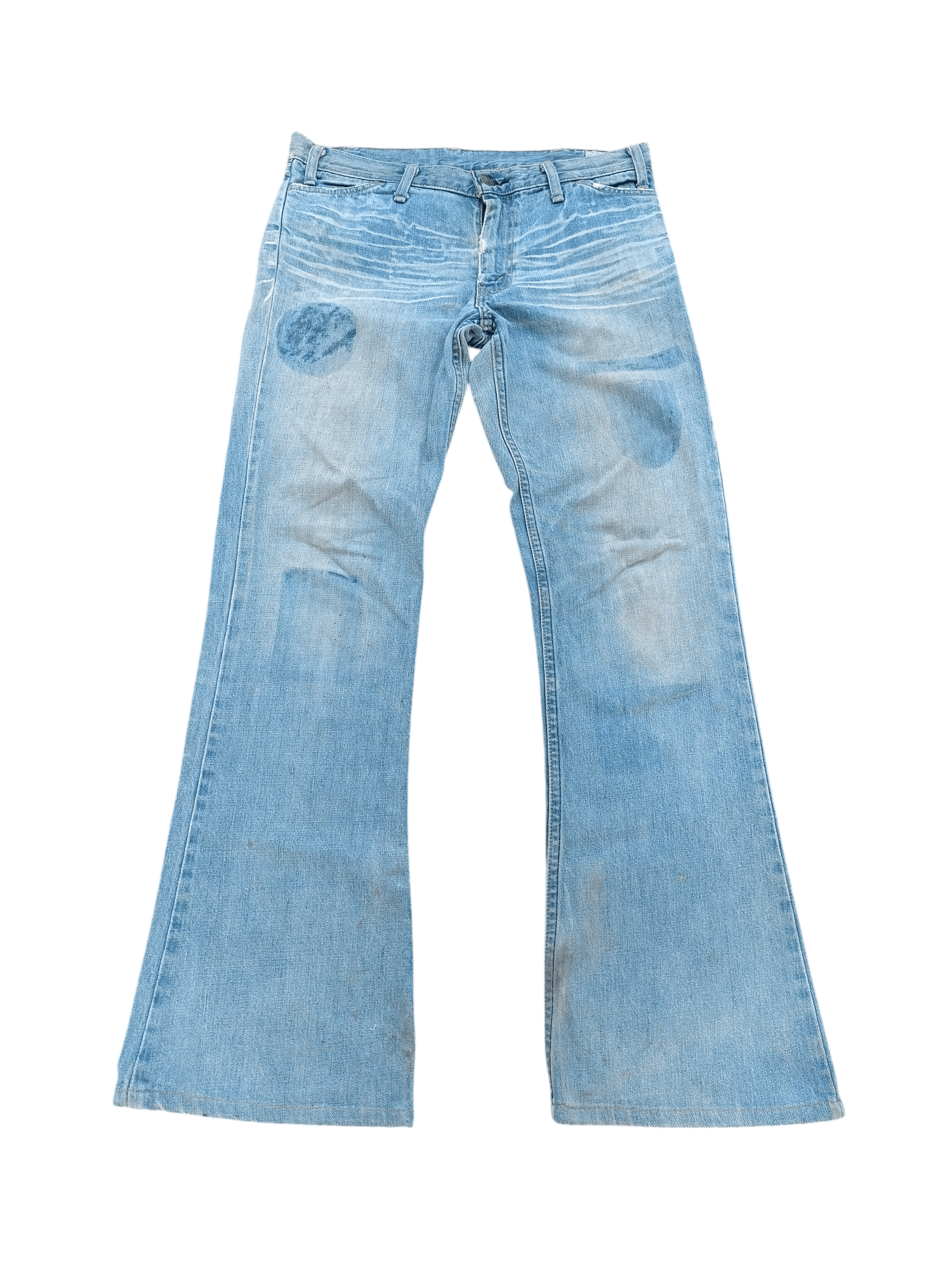 Levi's × Vintage VTG Levis Lot 70646 Flared Whiskers Faded Talon Zipper Jeans Size US 32 / EU 48 - 1 Thumbnail