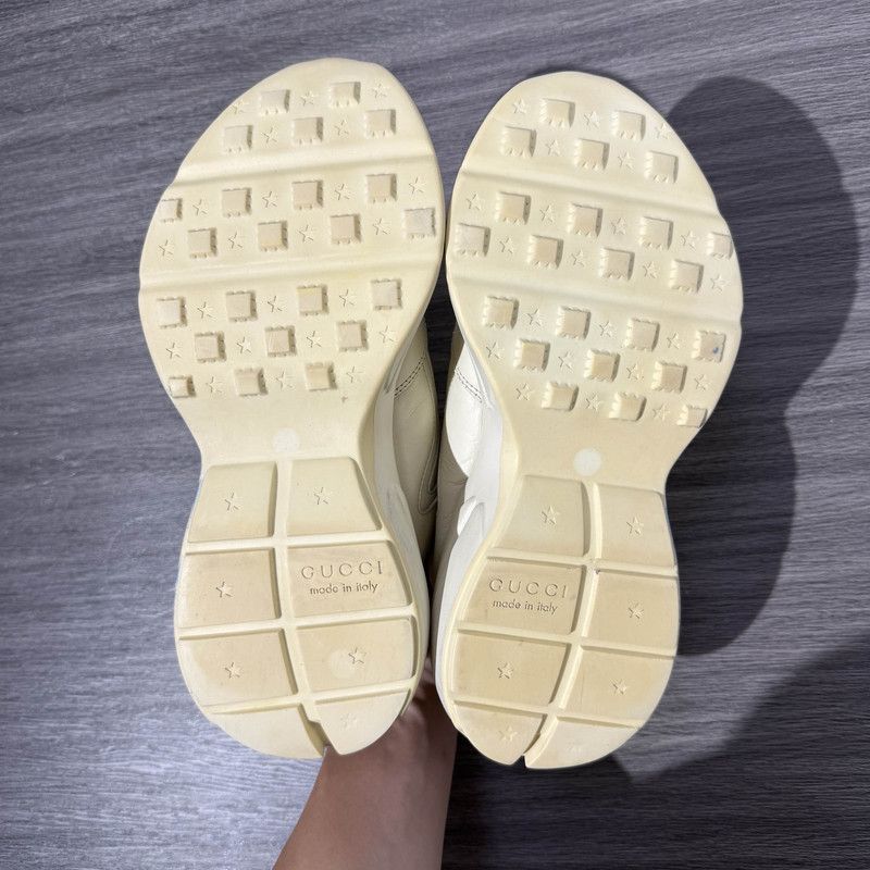 Gucci Gucci Rhyton Wave Print Low-Top Dad Sneakers - Size US 7.5 / EU 40-41 - 4 Thumbnail