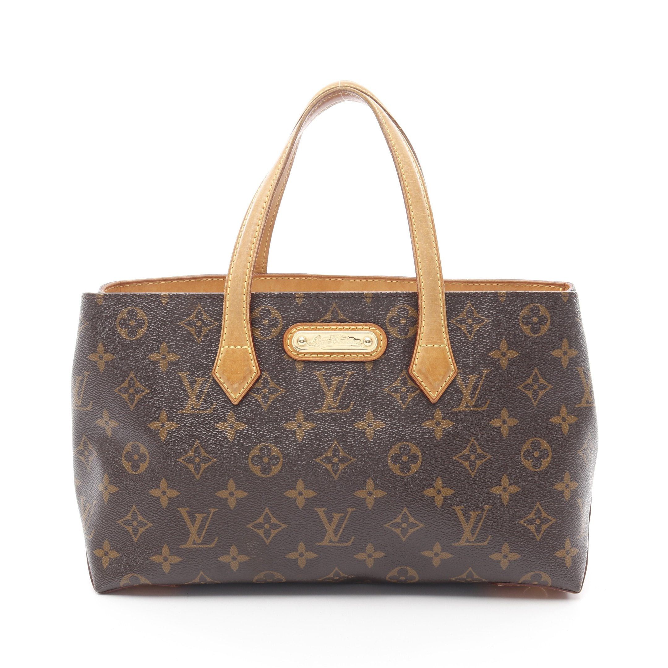 Louis Vuitton Louis Vuitton Wilshire Pm Monogram Handbag Leather Brown Size ONE SIZE - 1 Thumbnail
