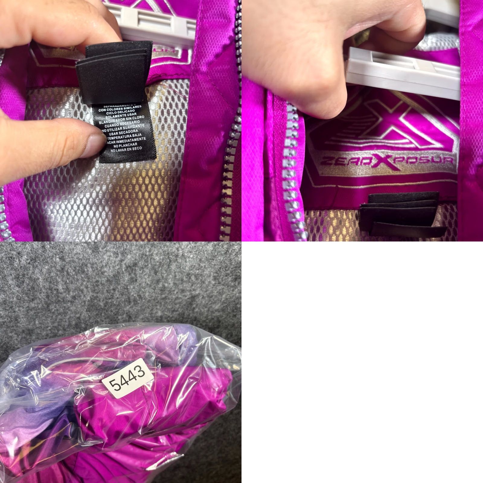 ZeroXposur ZeroXposur Womens Jacket 16 Pink Full-Zip Snowboard Gorpcore Hiking Windbreaker Mid-Length Cotton Polyester Size XXL / US 16-18 / IT 52-54 - 8 Thumbnail