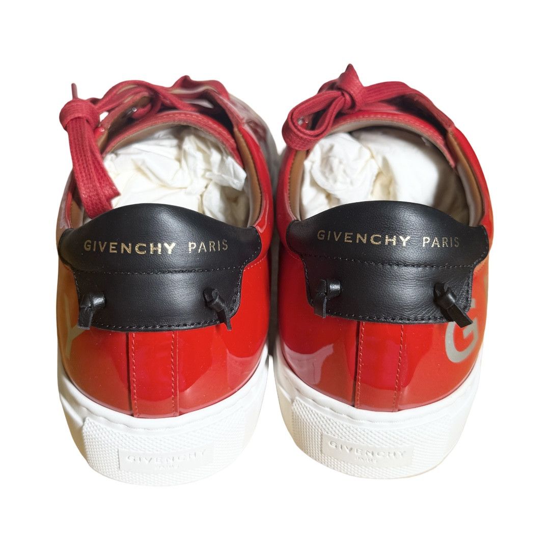 Givenchy Givenchy Men's Red Patent Urban Knots Sneakers Size US 9 / EU 42 - 4 Thumbnail