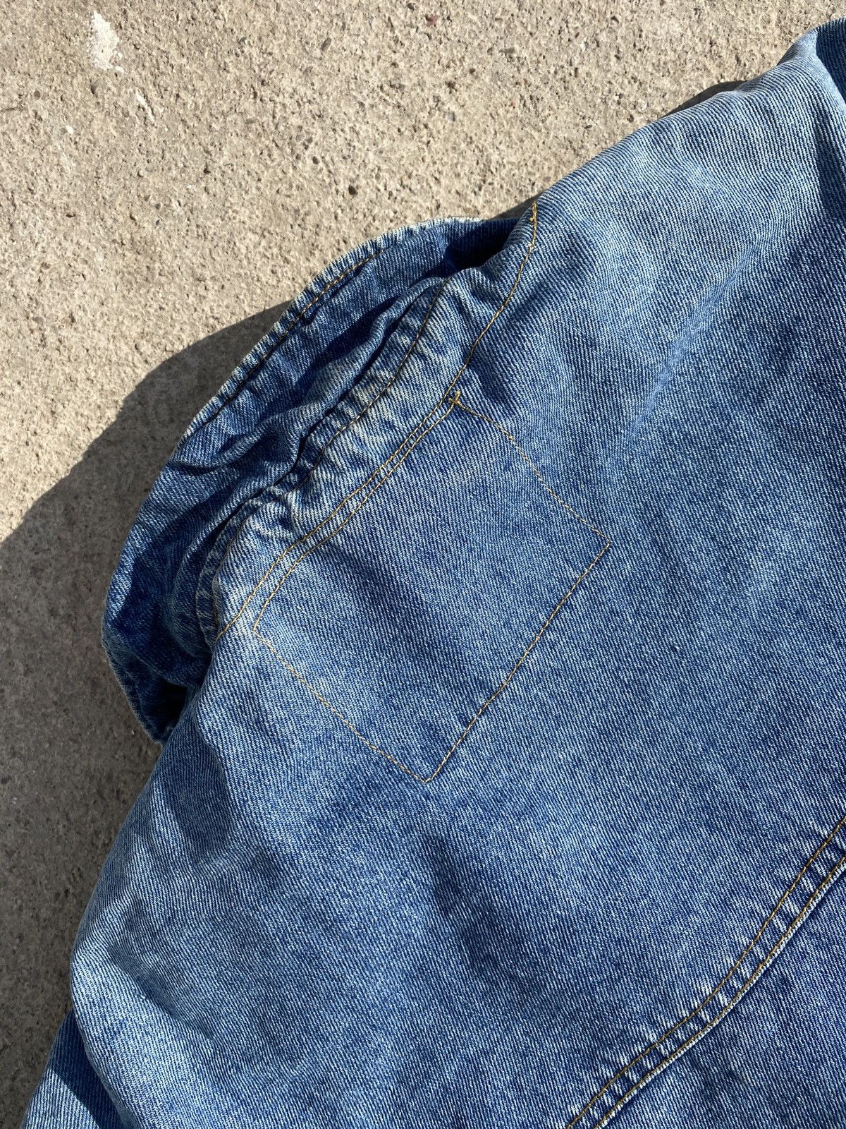 Vintage Vintage Y2k Denim Oversized Jacket Size US L / EU 52-54 / 3 - 13 Thumbnail