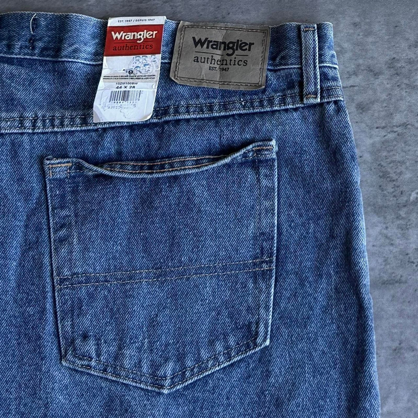 Carhartt × Vintage × Wrangler Brand New Wrangler Baggy Essential Grunge Opium Denim Jeans Size US 43 - 3 Thumbnail