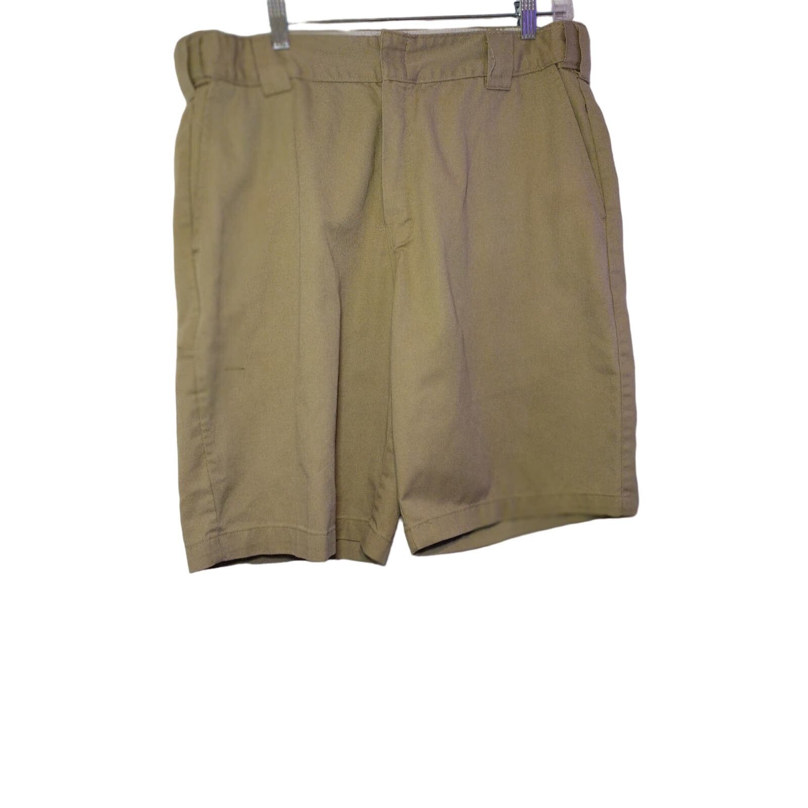 Dickies Dickies Mens Flex Chino Shorts Flat Front Relaxed Fit Khaki Size US 36 / EU 52 - 1 Thumbnail