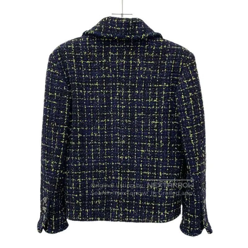 Chanel Chanel Blue Cotton Women's Jacket . Size XXS / US 00 / IT 34 - 2 Thumbnail