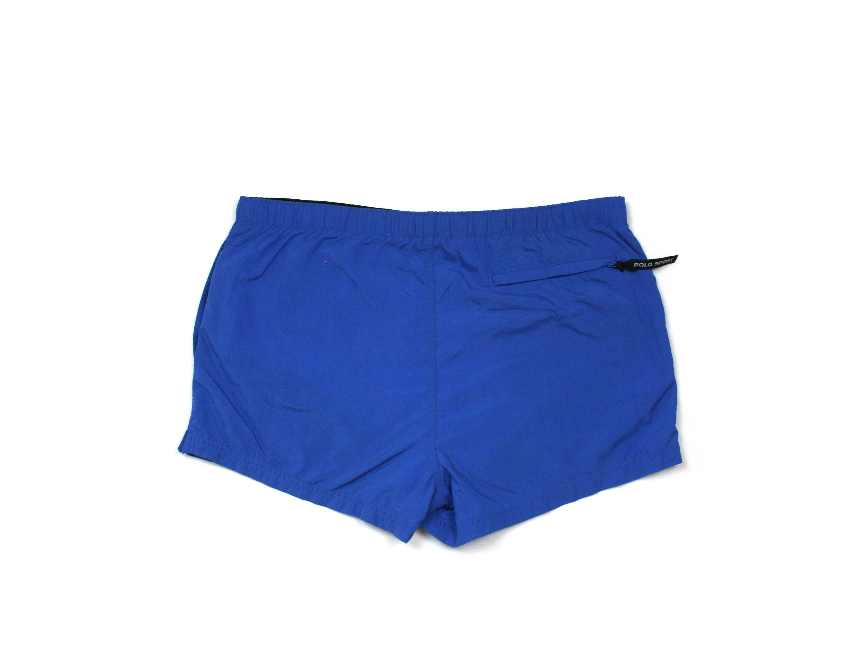 Polo Ralph Lauren 90S Polo Sport Logo Nylon Swim Shorts Vintage Size US 30 / EU 46 - 2 Thumbnail