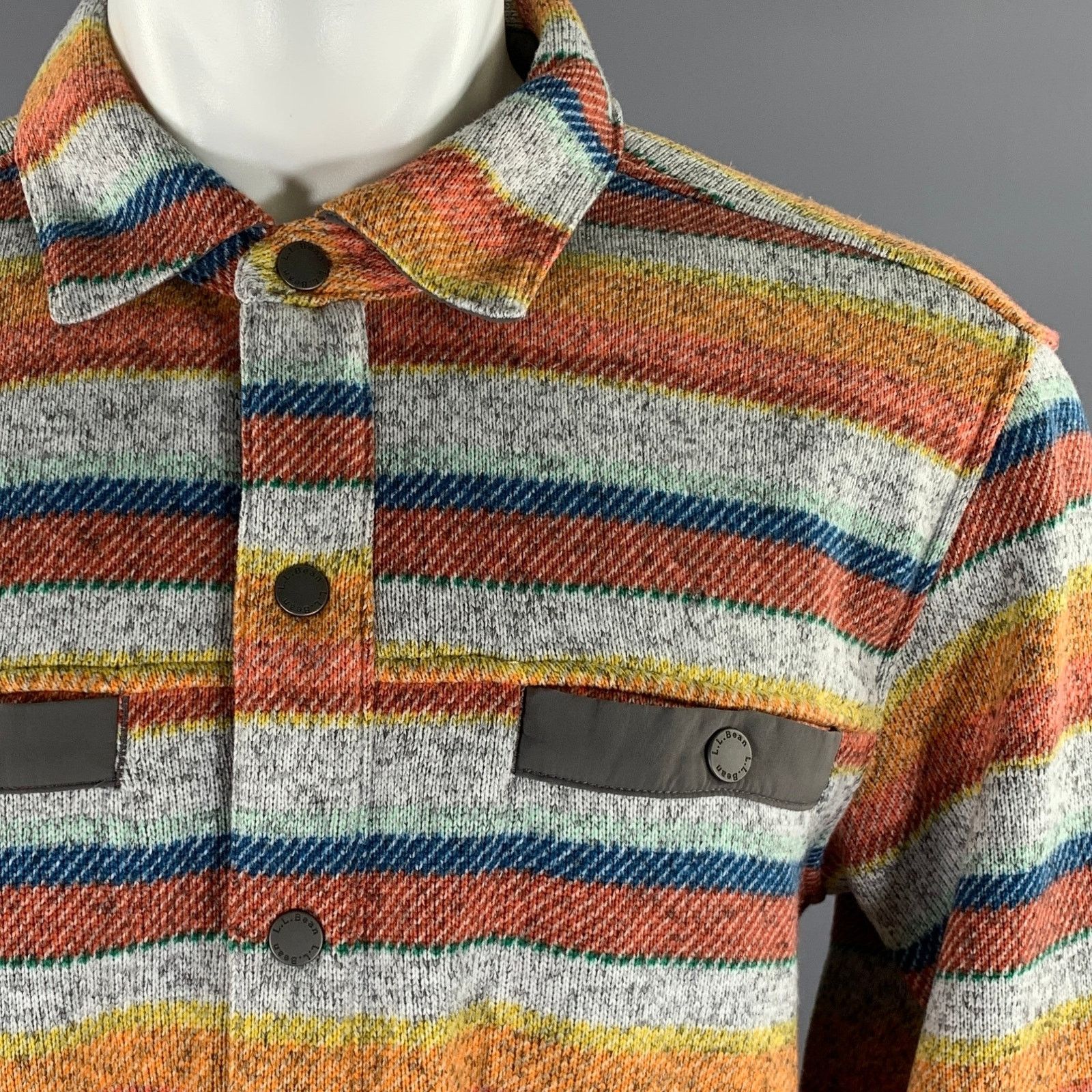 Other L.L.BEAN M Multi-Color Polyester Snaps Long Sleeve Shirt Size US M / EU 48-50 / 2 - 2 Thumbnail
