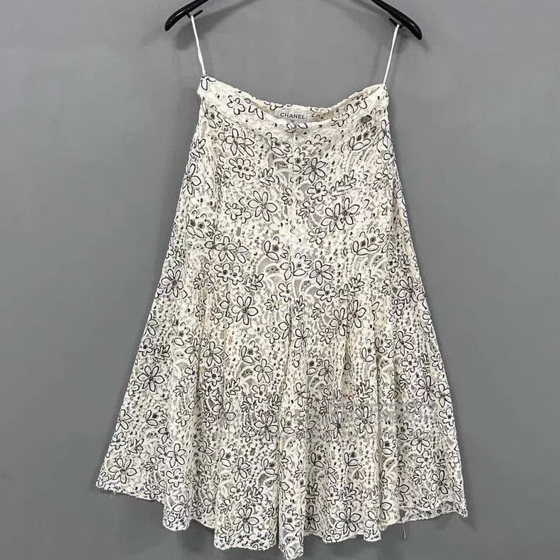 Chanel Chanel Camellia skirt Size 42" / US 20 - 1 Thumbnail