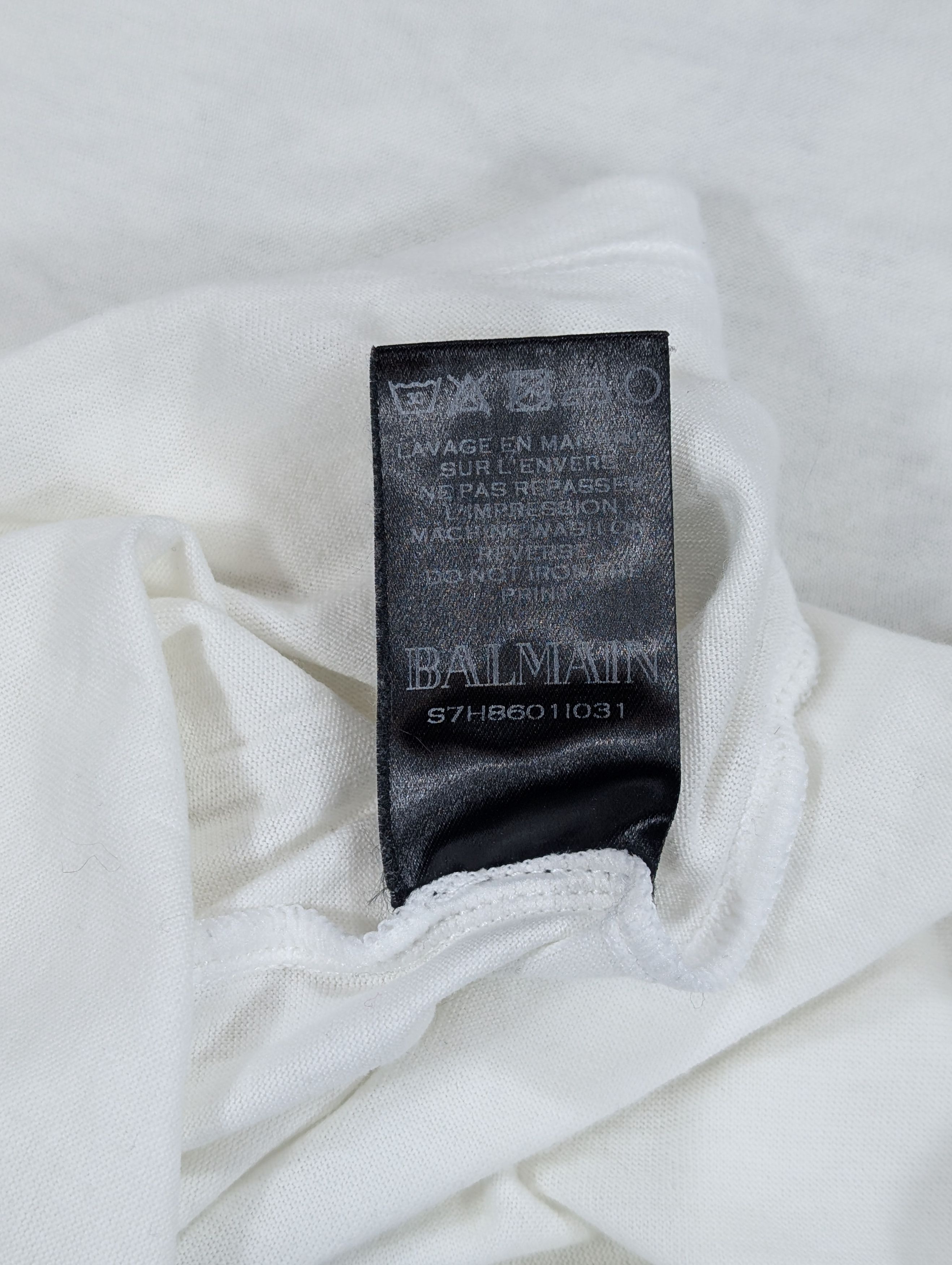Balmain Balmain 2017 Totem White T Shirt Size US M / EU 48-50 / 2 - 6 Thumbnail