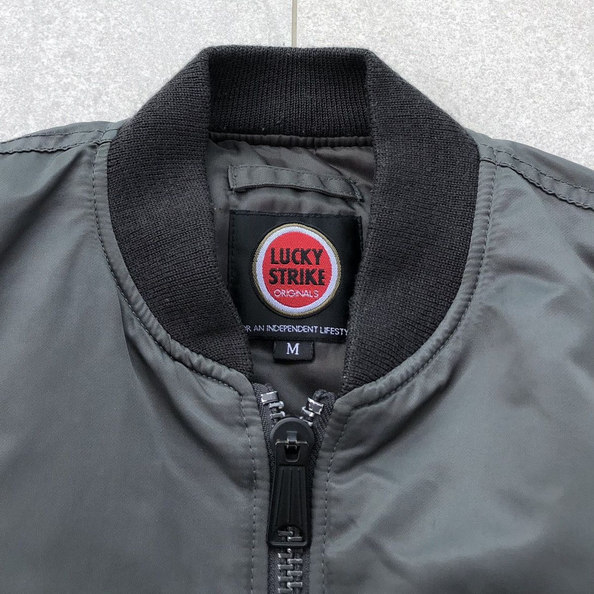 Vintage Vintage Lucky Strike Racing Ma-1 Bomber Jacket Size US M / EU 48-50 / 2 - 18 Thumbnail