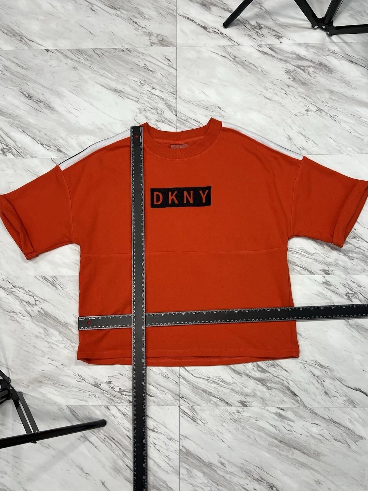 DKNY DKNY Sport Cropped Boxy Sweatshirt Red Embroidered Logo #8 Size L / US 10 / IT 46 - 3 Thumbnail