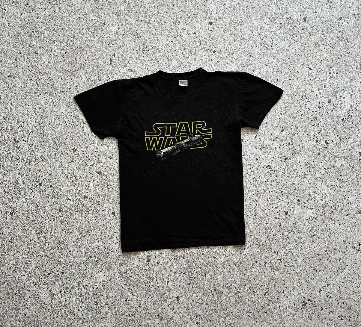 Star Wars × Vintage Vintage 90s Star Wars Black Space T-shirt Size US M / EU 48-50 / 2 - 2 Thumbnail