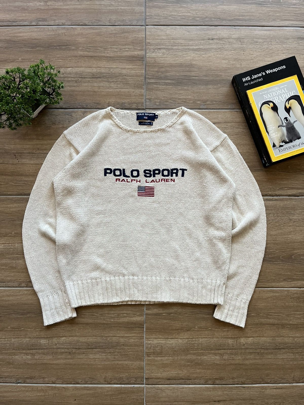 Polo Ralph Lauren × Vintage PoloSport RL Script Knitwear Size US L / EU 52-54 / 3 - 1 Thumbnail