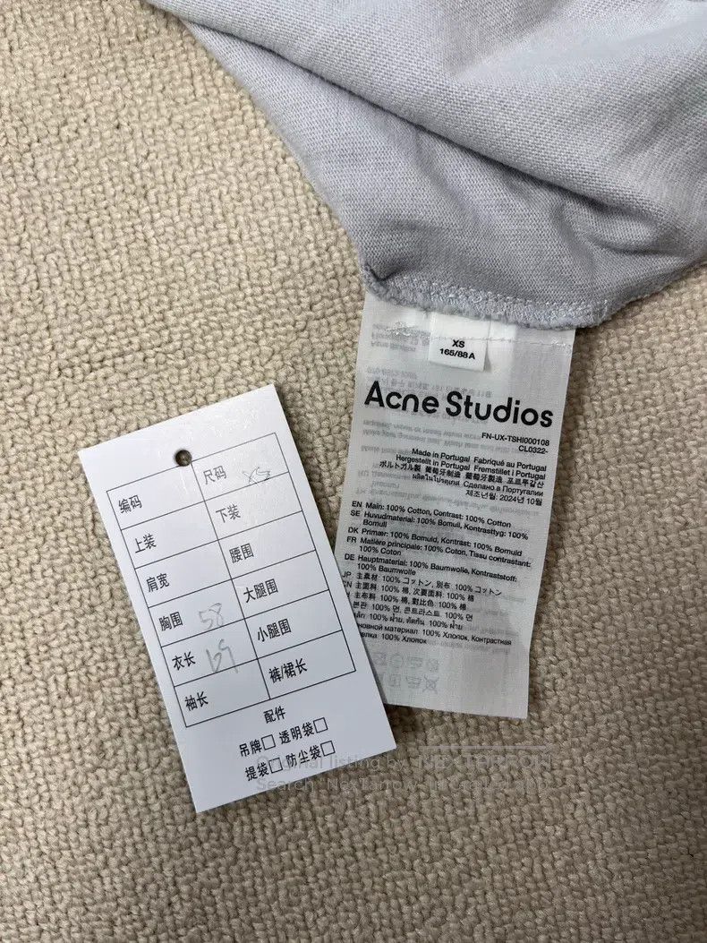 Acne Studios Acne Studios Logo Print Crewneck Loose Fit Long Sleeve T-S Size US XS / EU 42 / 0 - 5 Thumbnail