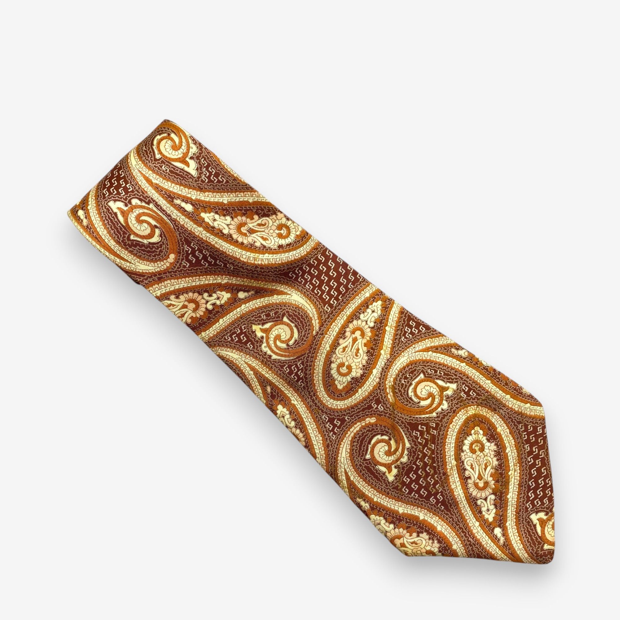 Japanese Brand Vintage Gray SILK Necktie Cravate Pure Silk Neck Tie Size ONE SIZE - 2 Thumbnail