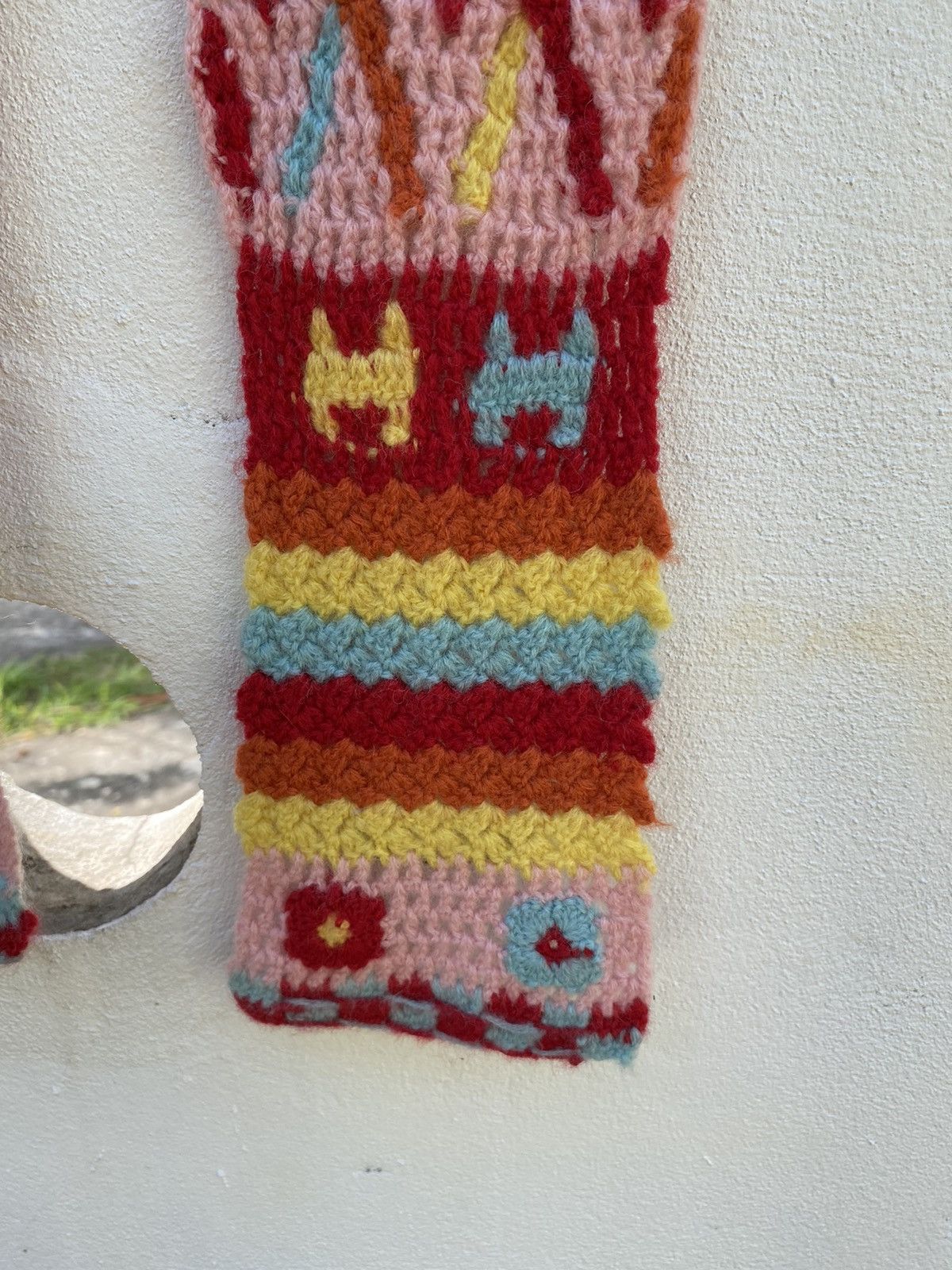 Hysteric Glamour Hysteric Mini Colorful Floral Knit Scarf Size ONE SIZE - 15 Thumbnail