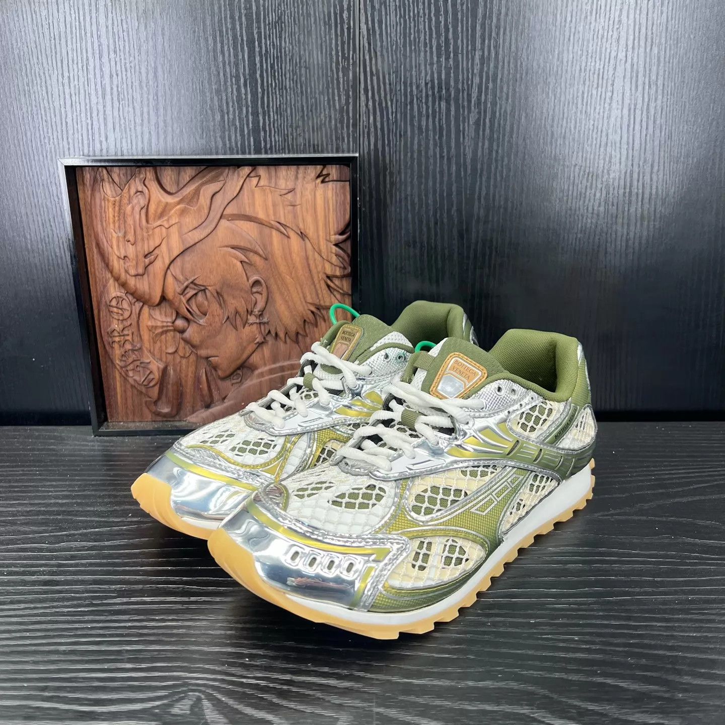 Bottega Veneta BV Orbit Sneaker White/Green 41 99NewWithBox Size US 8 / EU 41 - 1 Thumbnail
