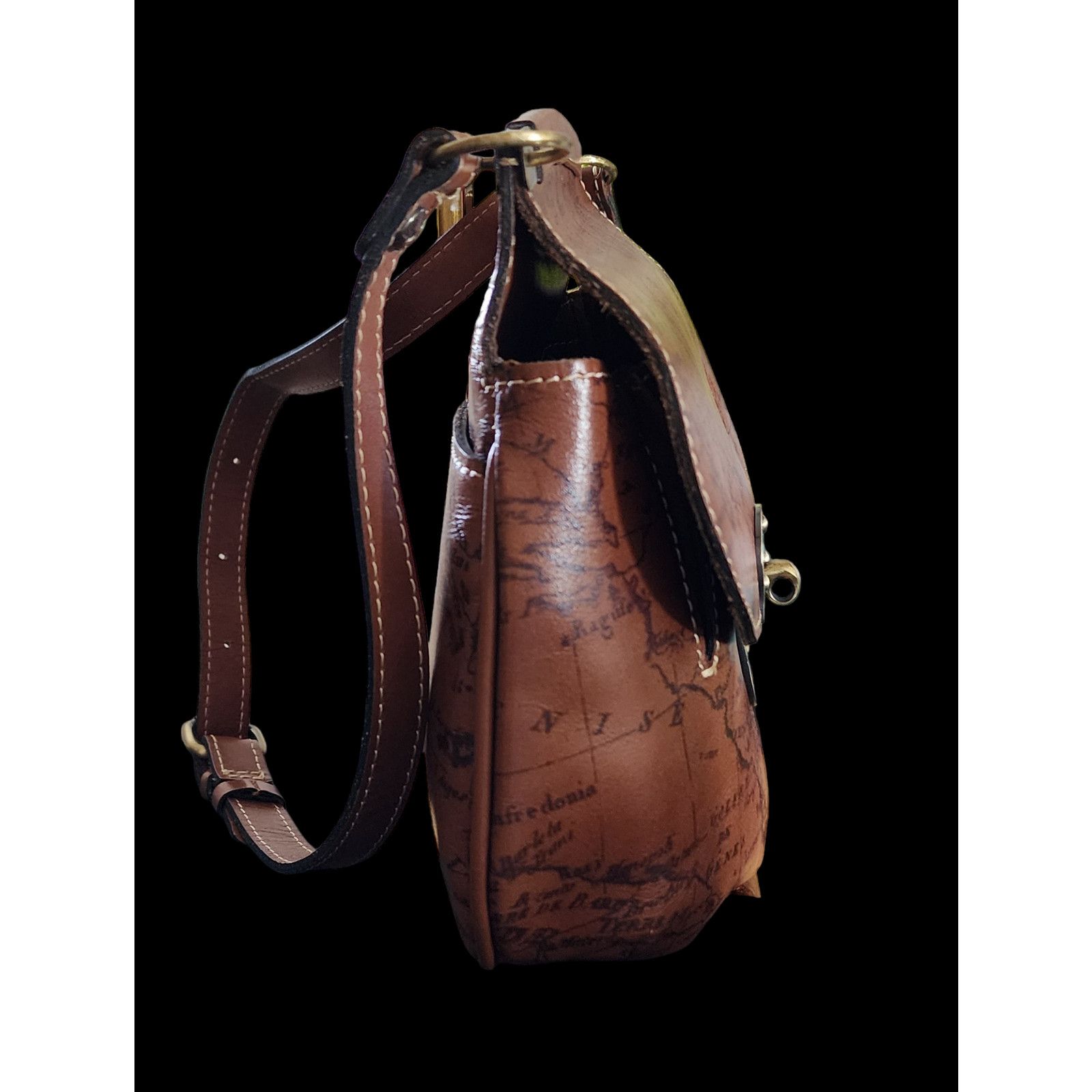 Patricia Nash Patricia Nash Rocca saddle leather Crossbody Purse Sig. Map Size ONE SIZE - 8 Thumbnail