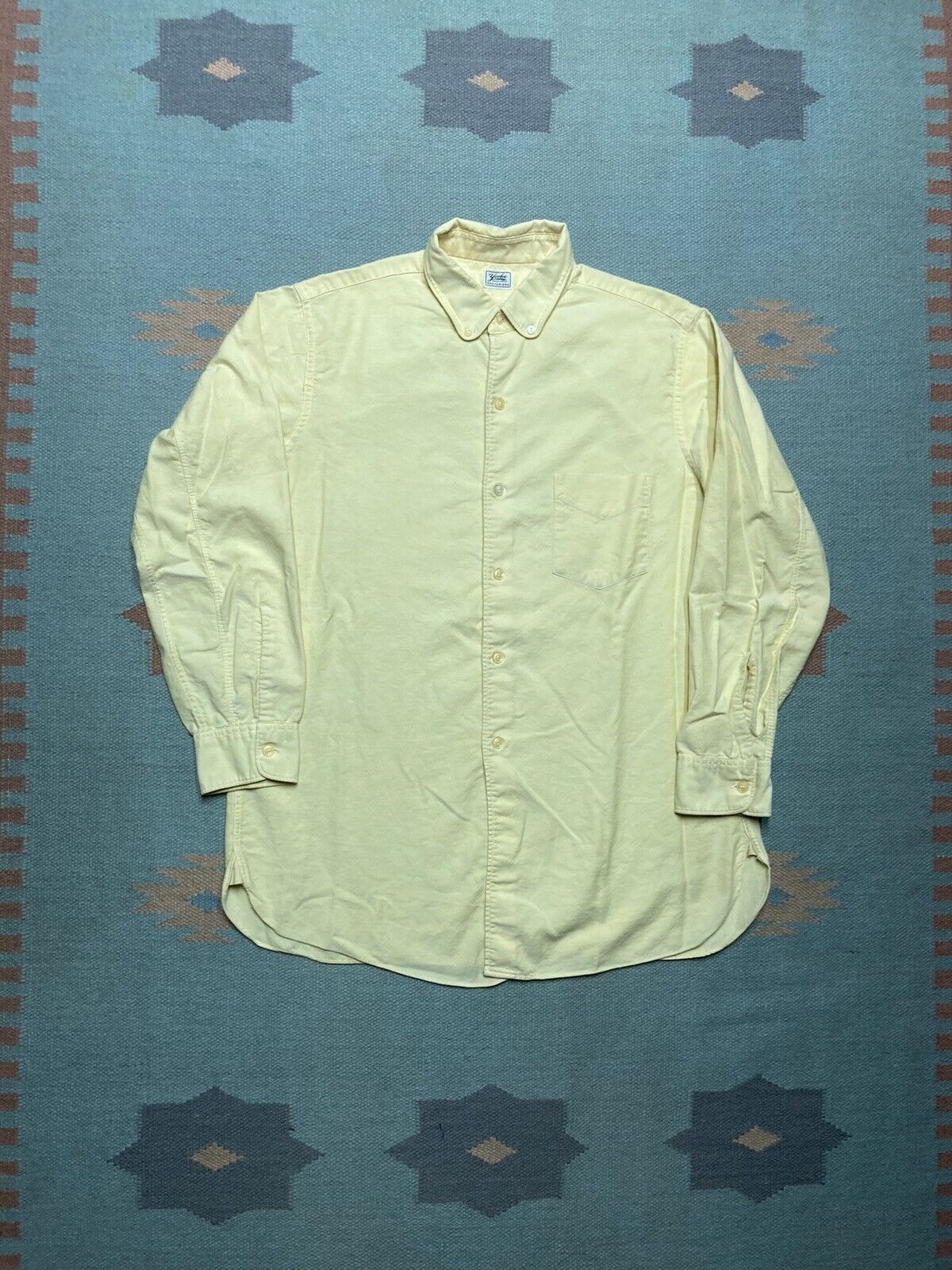 Vintage 40s Oxford shirt six button gussets yorke sanforized 15 1/2 Size US L / EU 52-54 / 3 - 1 Thumbnail
