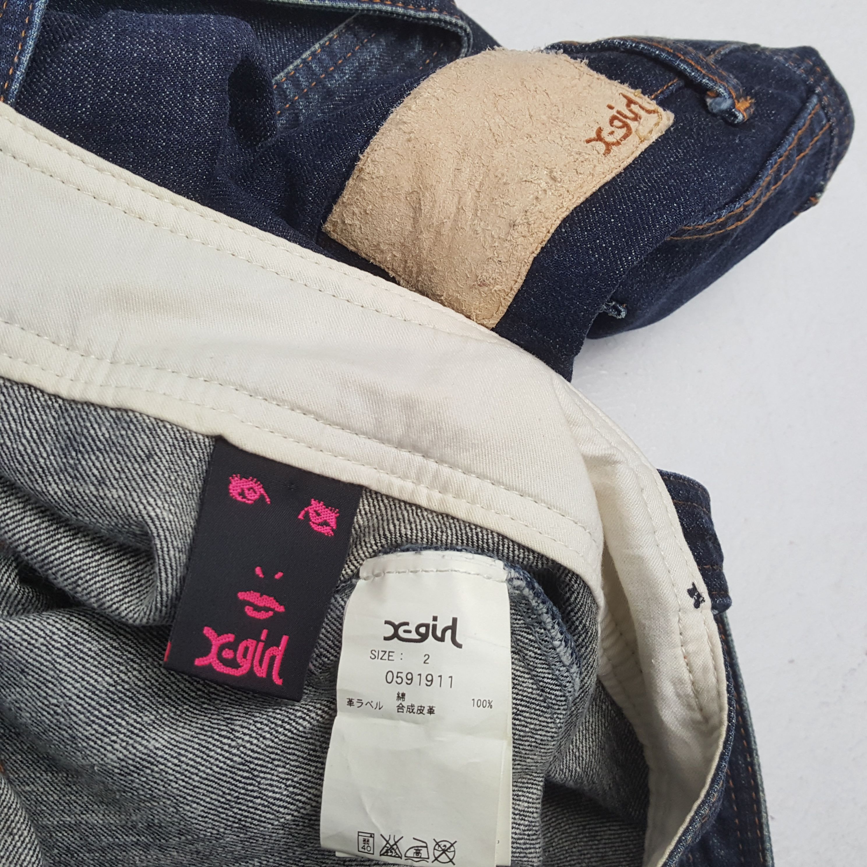 Vintage X-GIRL Japanese Streetwear Fashion Style Overall Jeans Size 36" / US 14 / IT 50 - 14 Thumbnail