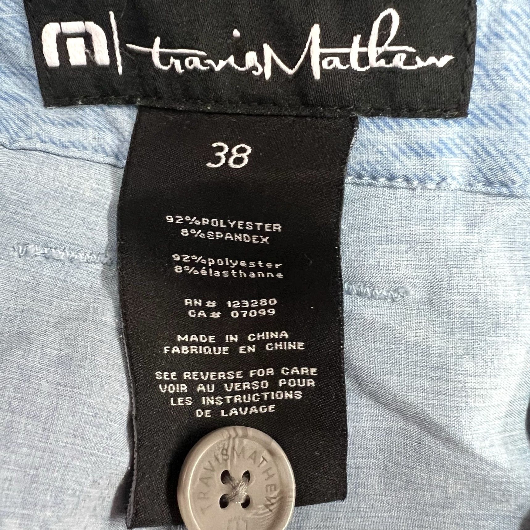 TravisMathew Travis Mathew Bermuda Shorts Mens Size 38 Heather Blue Stretch X11 Size US 38 / EU 54 - 6 Thumbnail