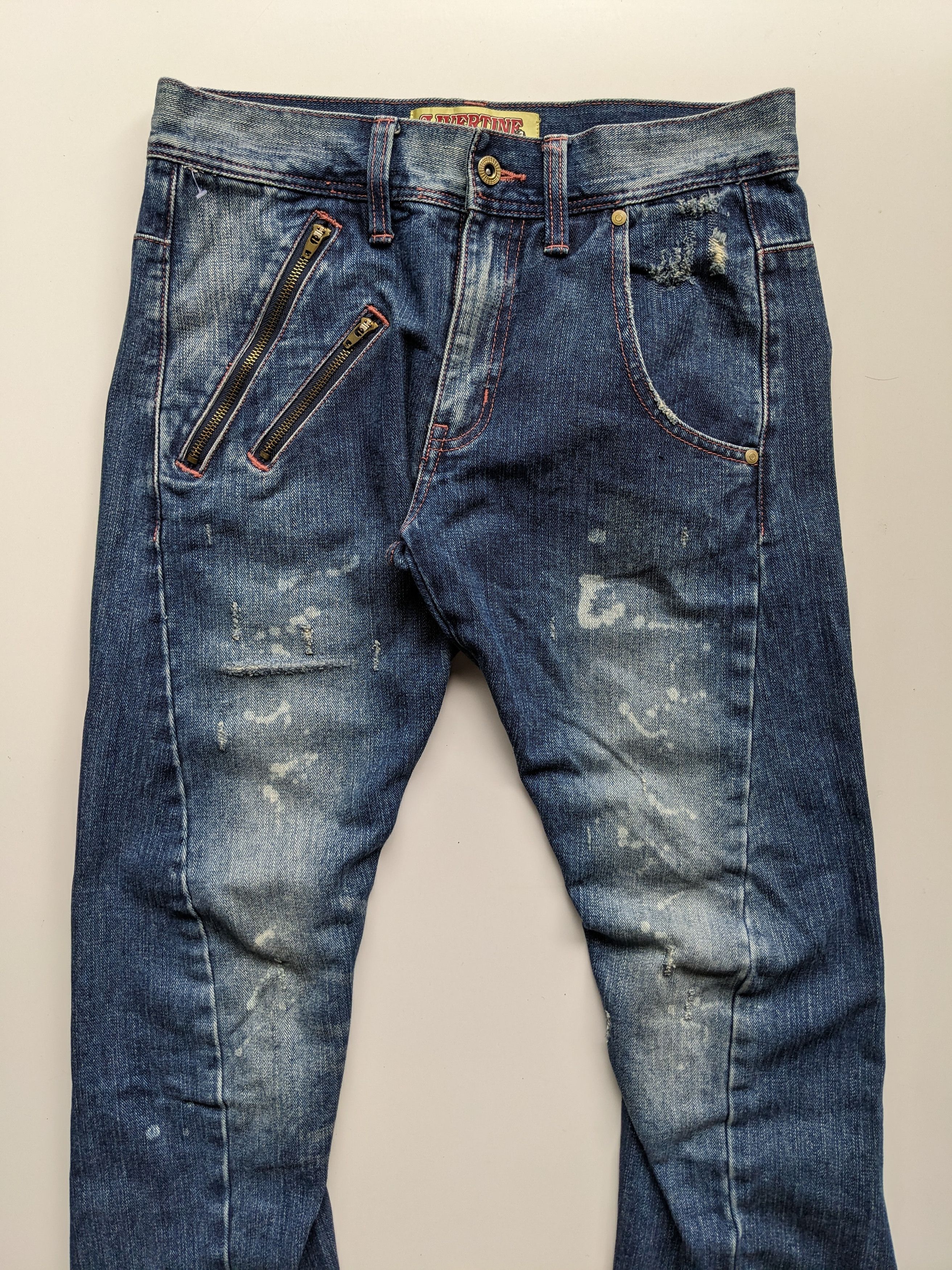 Japanese Brand Livertine Tokyo Underground flare punk jeans Size US 32 / EU 48 - 3 Thumbnail