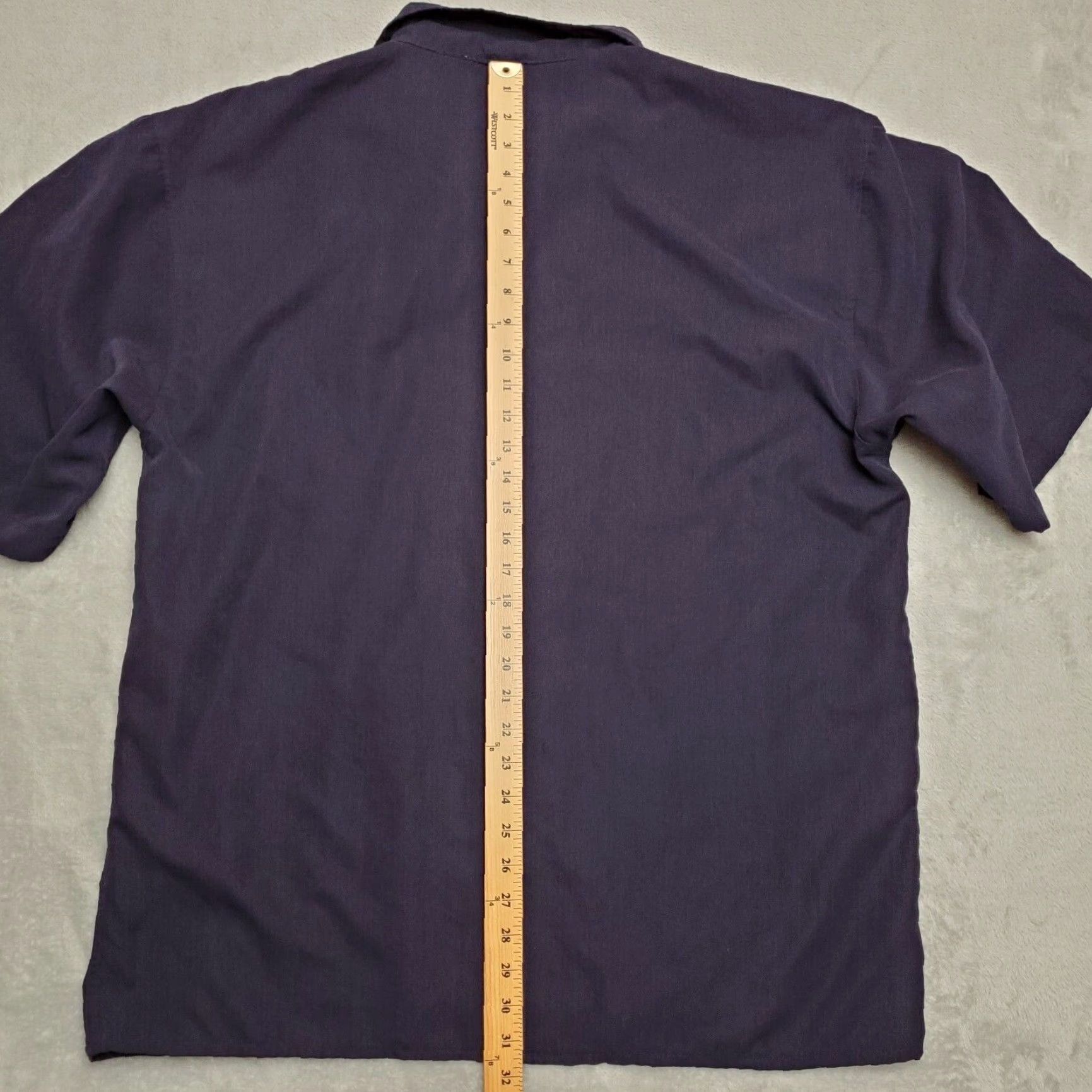 Vintage Cameron Shirt Men XL Black Hawaiian Cocktails Embroidered 100% Polyester Button-Up Short Sleeve Casuals All Seasons Mens Size US XL / EU 56 / 4 - 7 Thumbnail