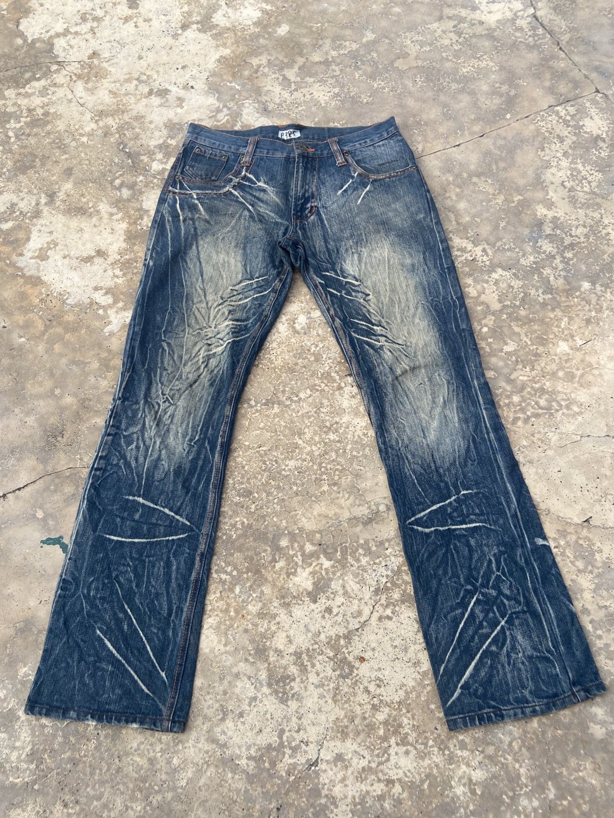 Japanese Brand Clone Devgru Faded Style Denim Pant Size US 33 - 1 Thumbnail