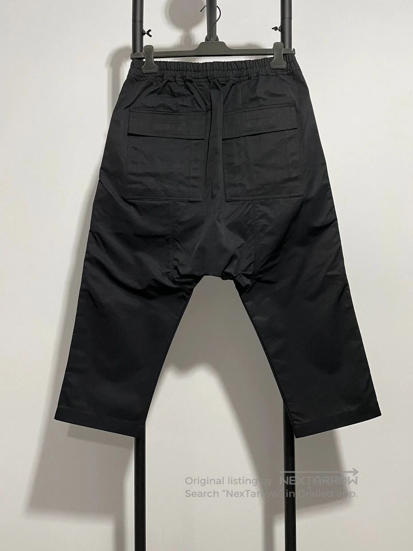 Rick Owens black cropped trousers by rick owens. Size US 32 / EU 48 - 2 Thumbnail