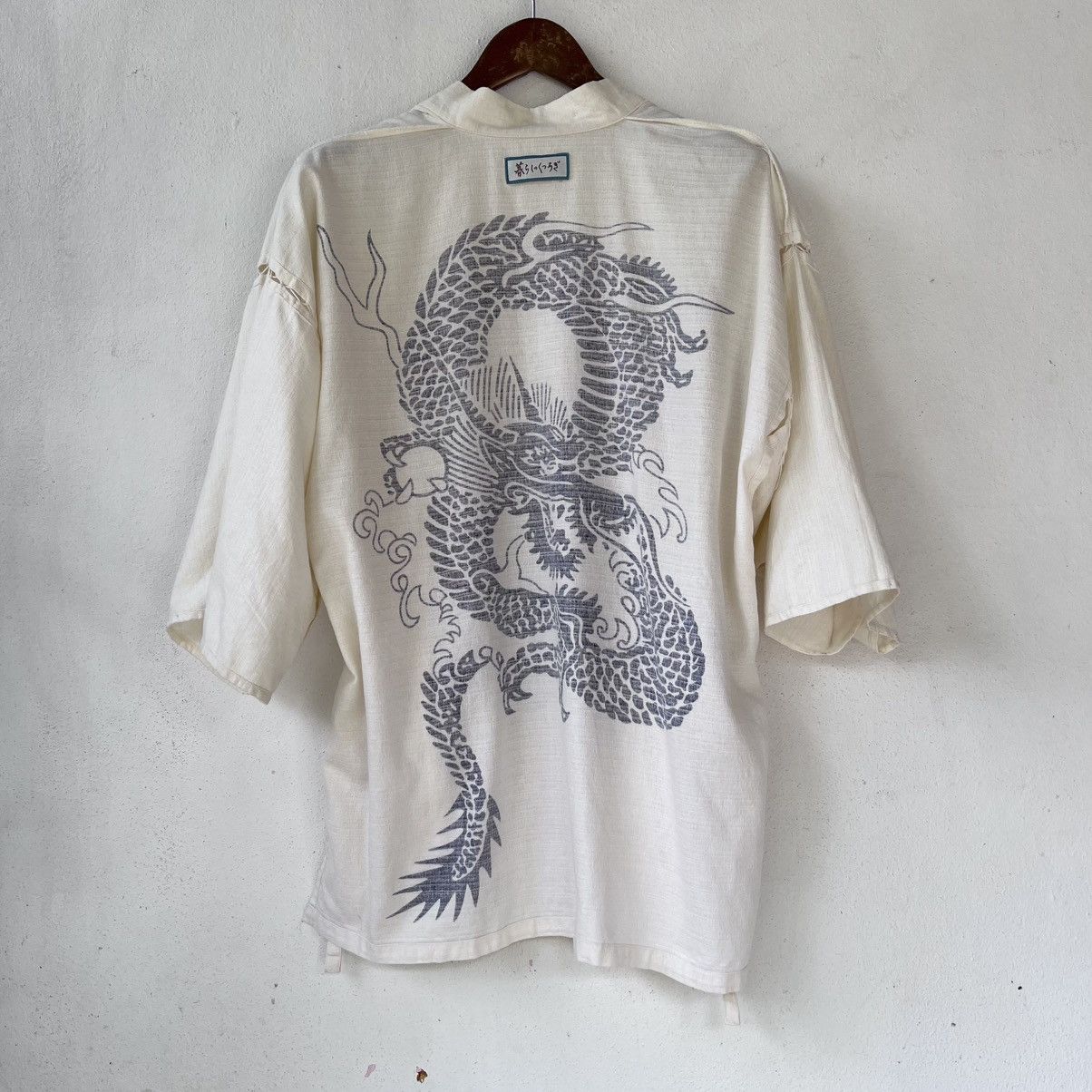 Japanese Brand Japanese Haori Kimono Jacket – Dragon Print Size US L / EU 52-54 / 3 - 14 Thumbnail