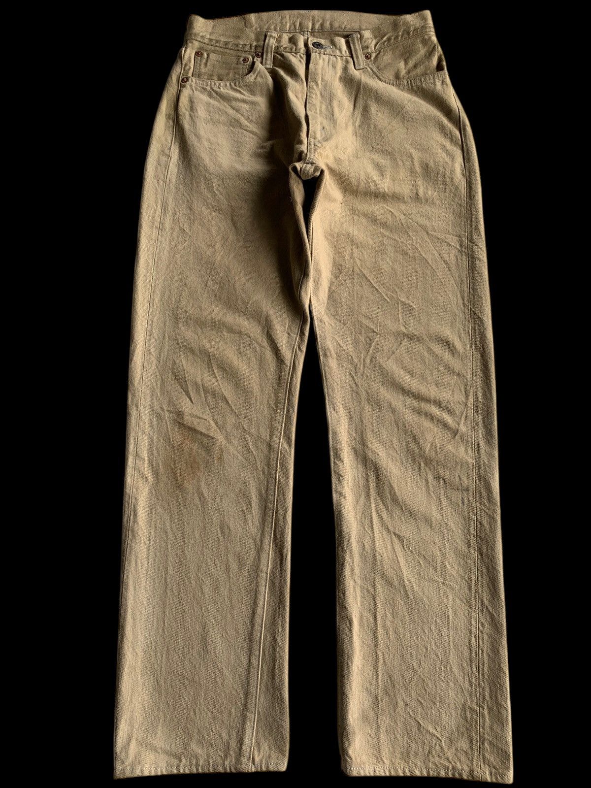 VINTAGE SUGAR CANE CALIFORNIA SELVEDGE BROWN CREAM DENIM