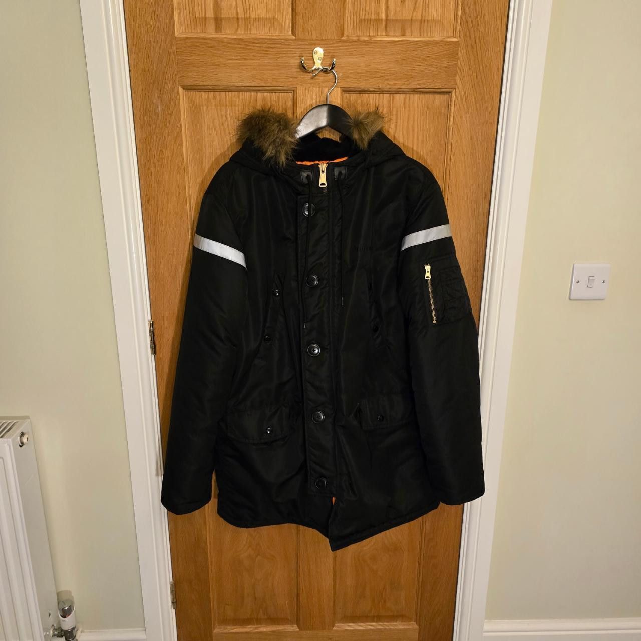Supreme Supreme Men's Black and Orange Jacket Size US L / EU 52-54 / 3 - 2 Thumbnail