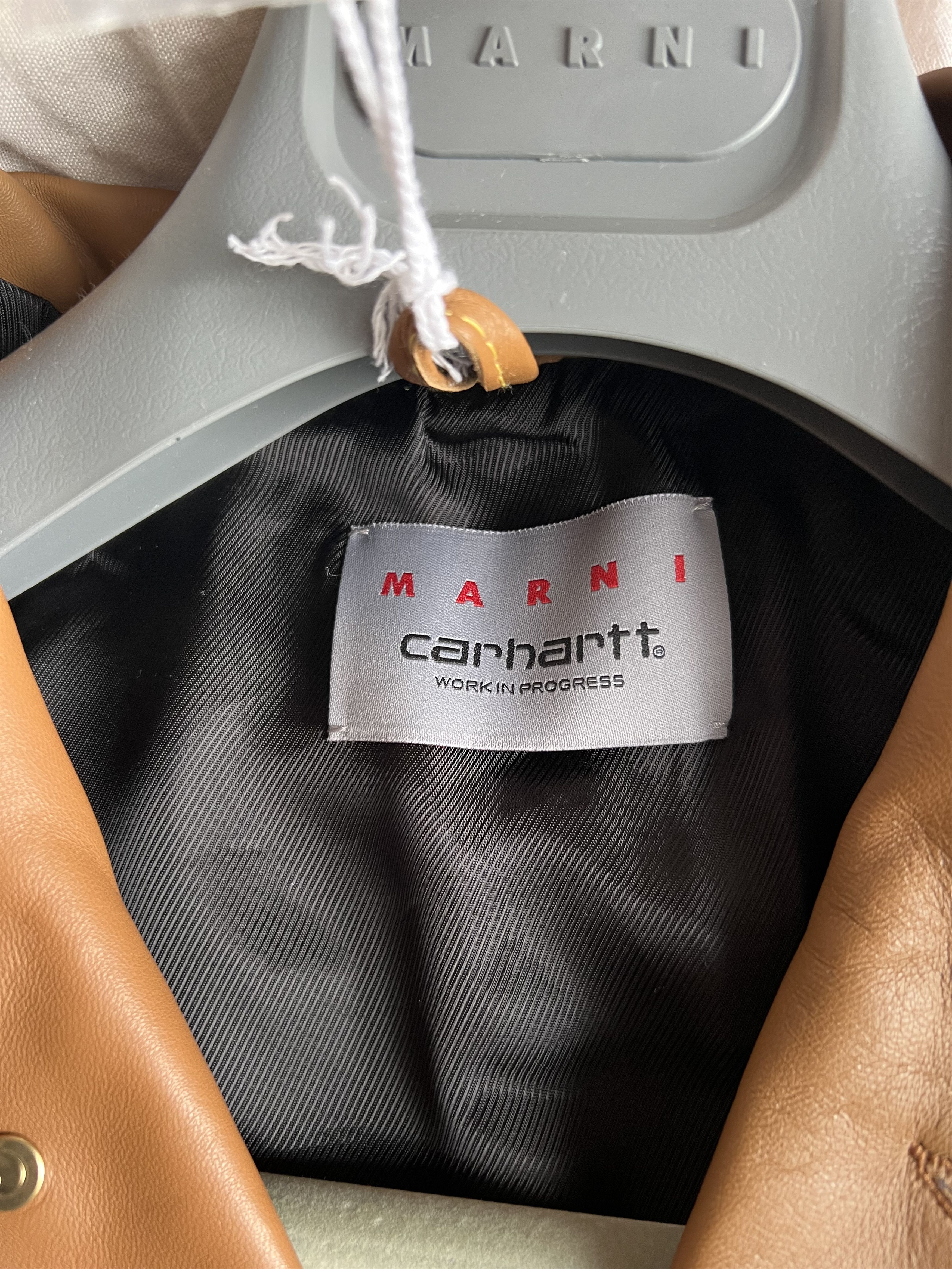 Carhartt Wip × Marni Marni Carhartt WIP Leather Chore Jacket + Single Knee Pants Size US L / EU 52-54 / 3 - 20 Thumbnail