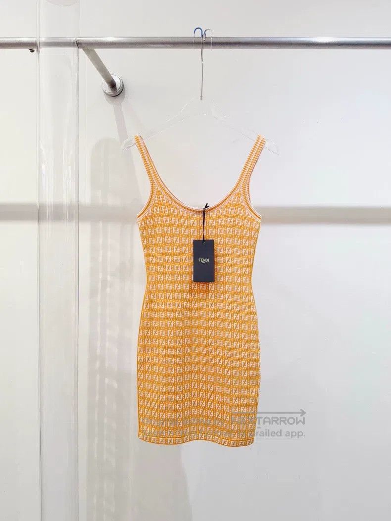 Fendi Fendi Dress with full logo print Size XXS / US 00 / IT 34 - 1 Thumbnail