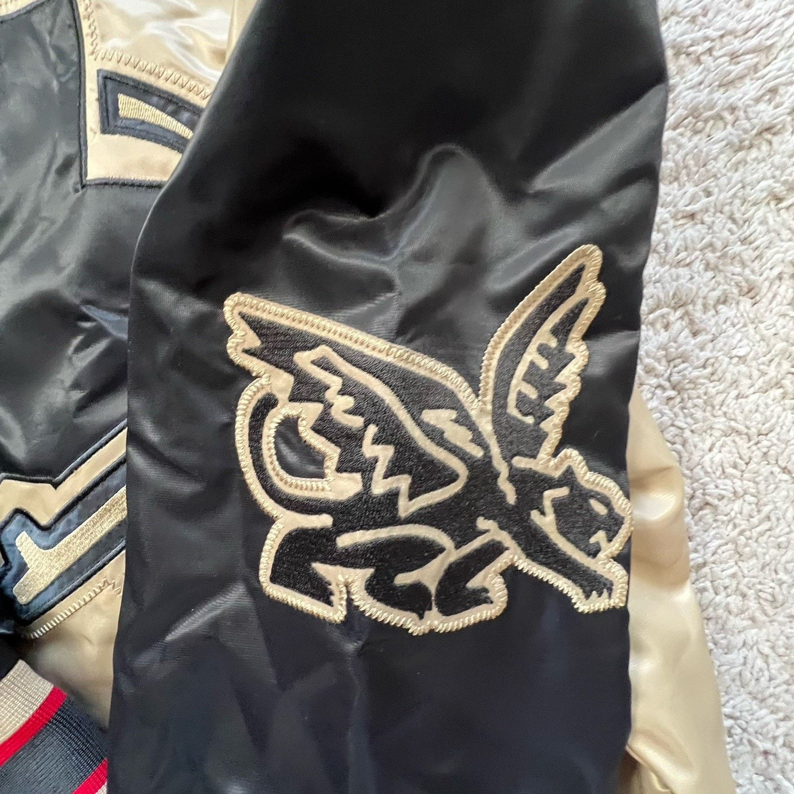 Starter Starter Texas Rangers Black Label Jacket Quilt Lined Snap Size US M / EU 48-50 / 2 - 5 Thumbnail