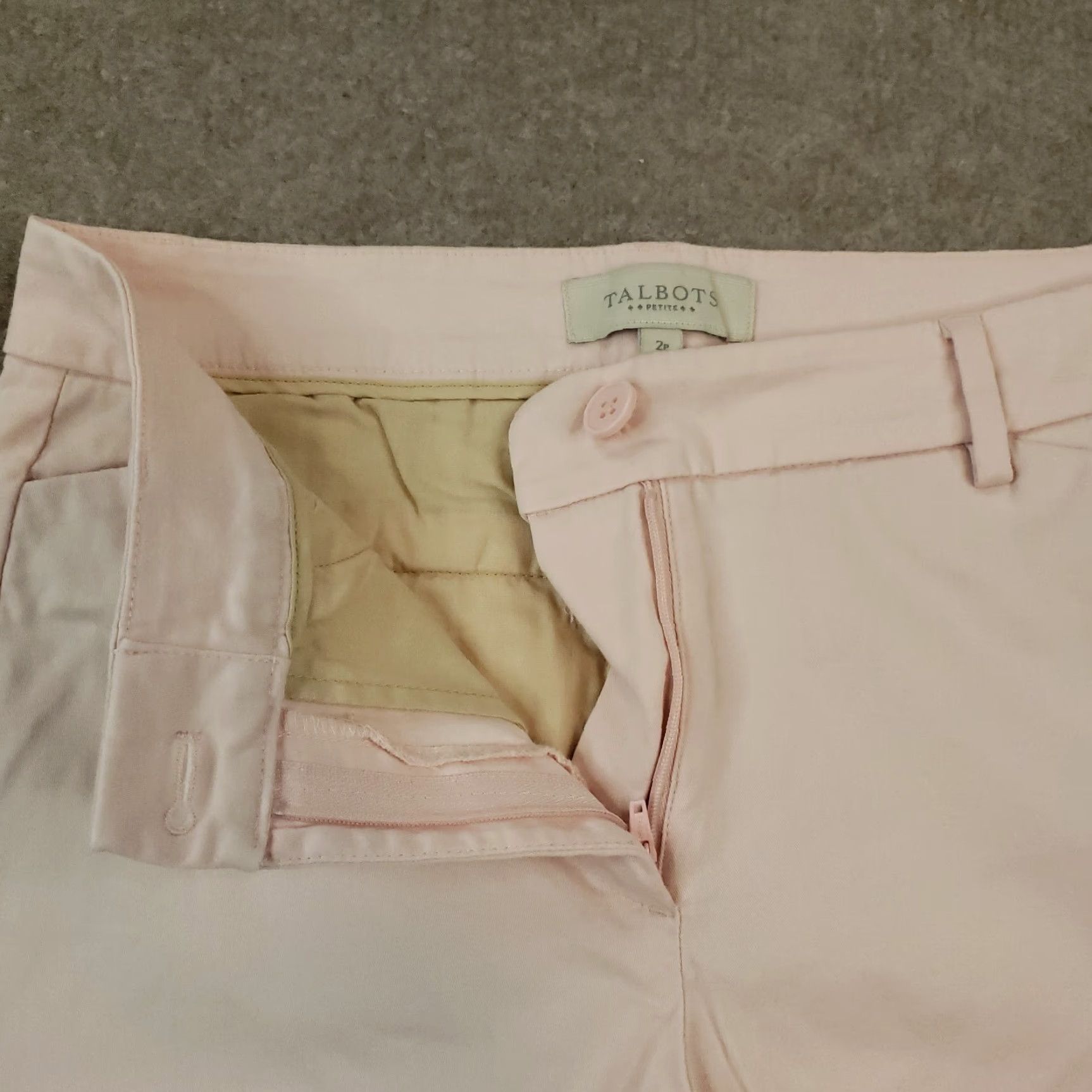 Talbots Talbots Womens Petite Pink Cropped Stretch Pants 2P 28x21 Size 28" / US 6 / IT 42 - 6 Thumbnail