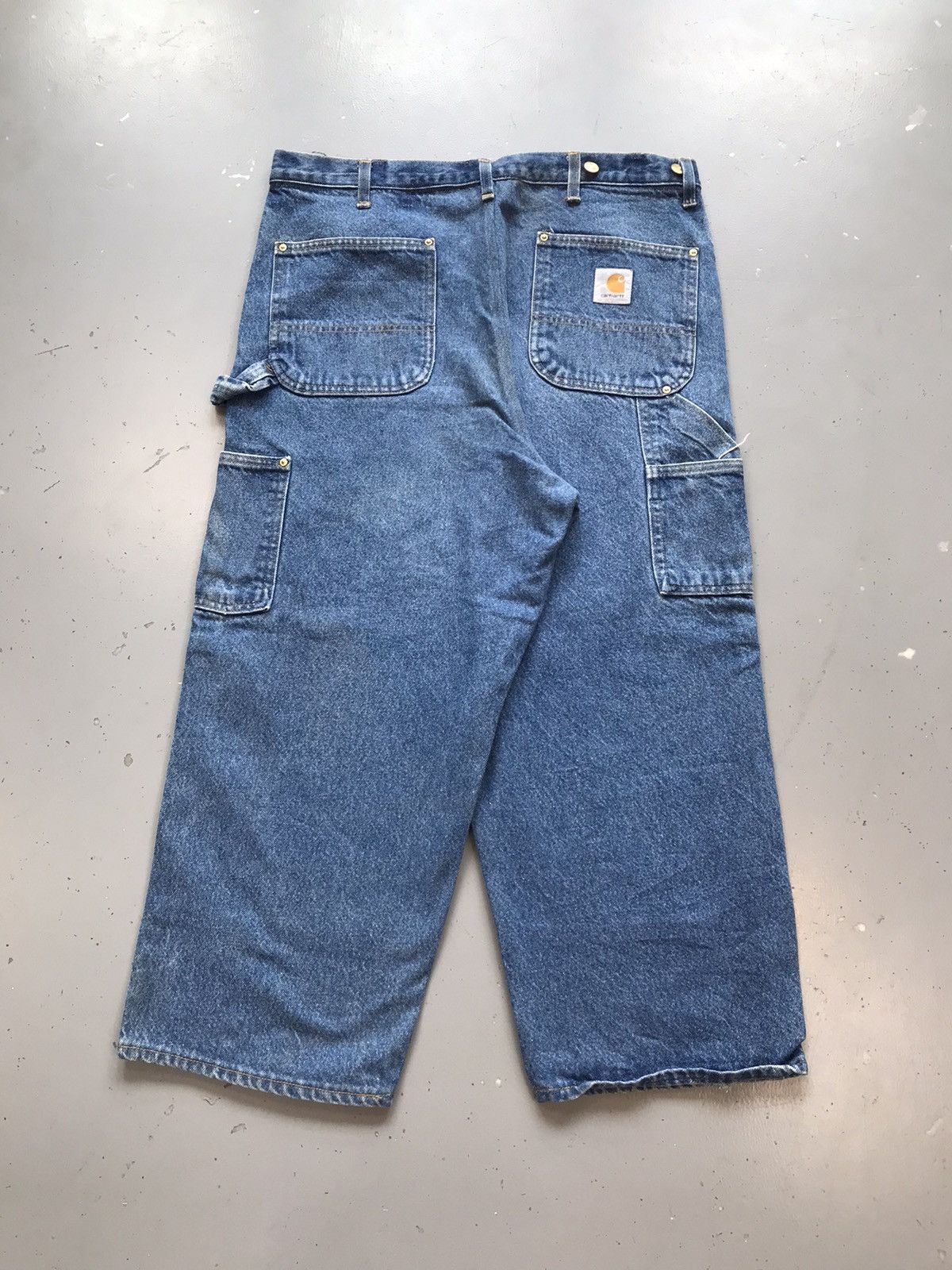 Carhartt × Vintage Vintage Carhartt B73 DST double knee cropped denim Size US 36 / EU 52 - 2 Thumbnail