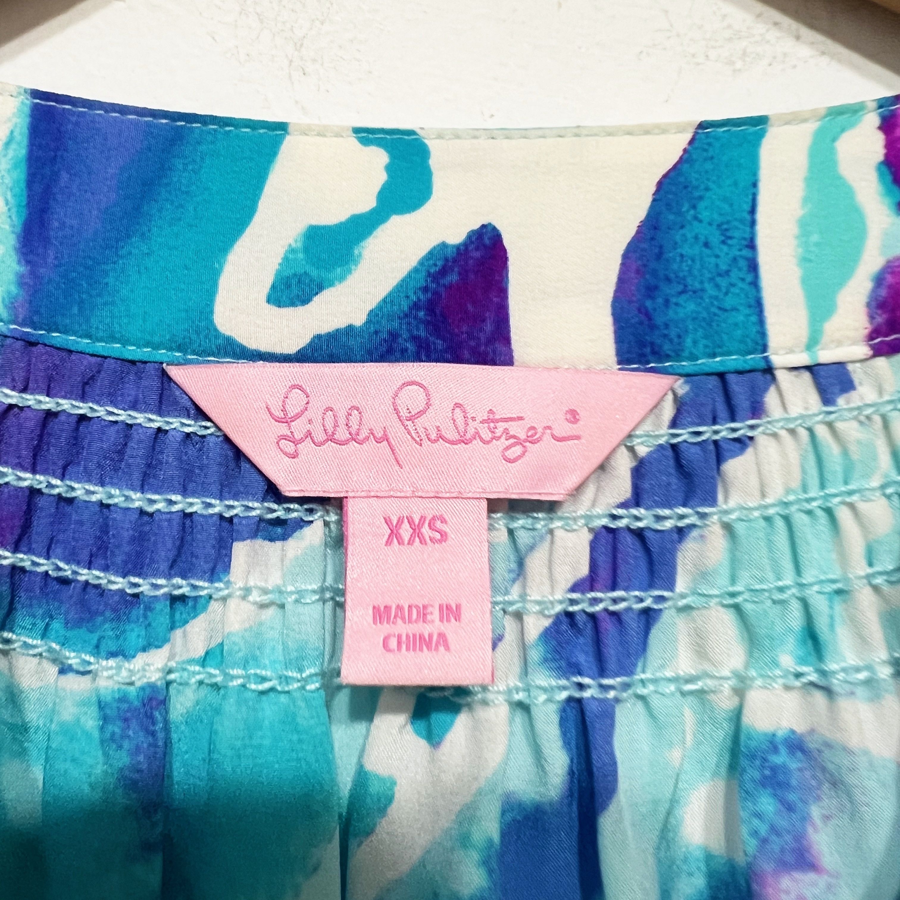 Lilly Pulitzer Lilly Pulitzer Women's Elsa Silk Chiffon Size XXS / US 00 / IT 34 - 2 Thumbnail