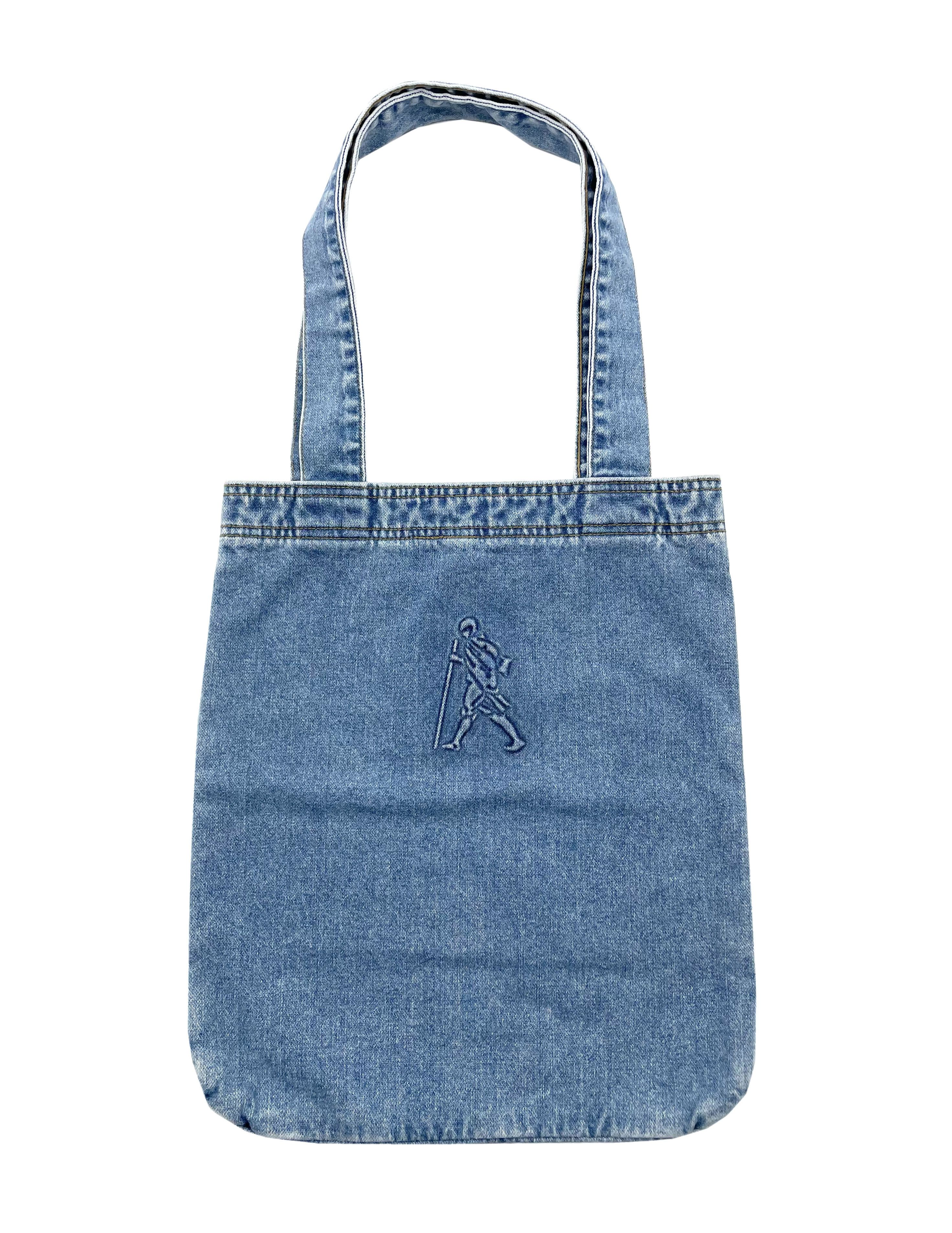 Kapital Walking Peace Denim Tote Bag in Blue, Men's