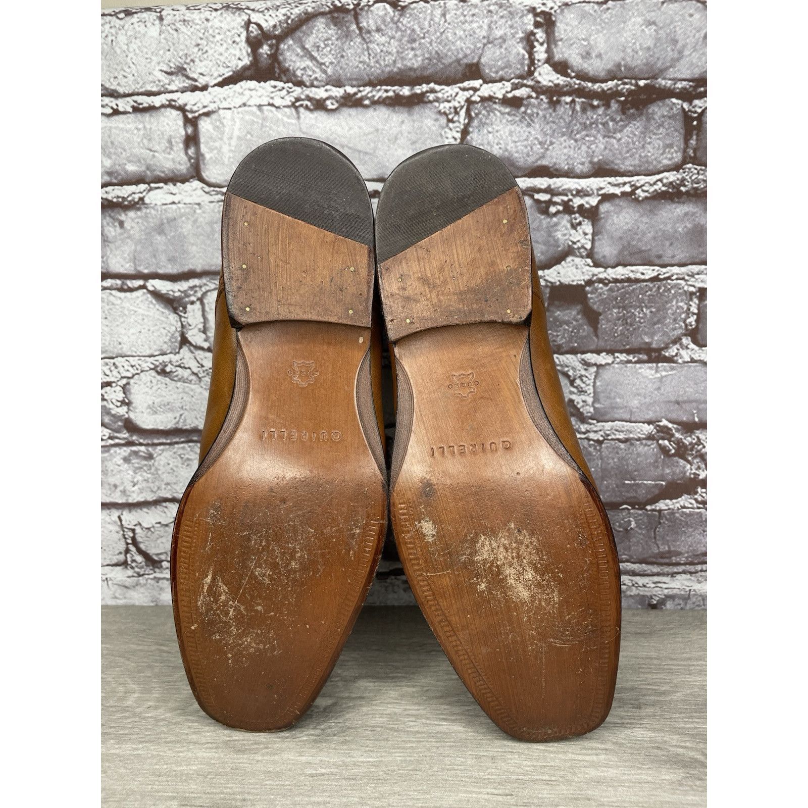 Other Quirelli Brown Leather Slip On Square Toe Dress Loafers Shoe Size US 11.5 / EU 44-45 - 6 Thumbnail