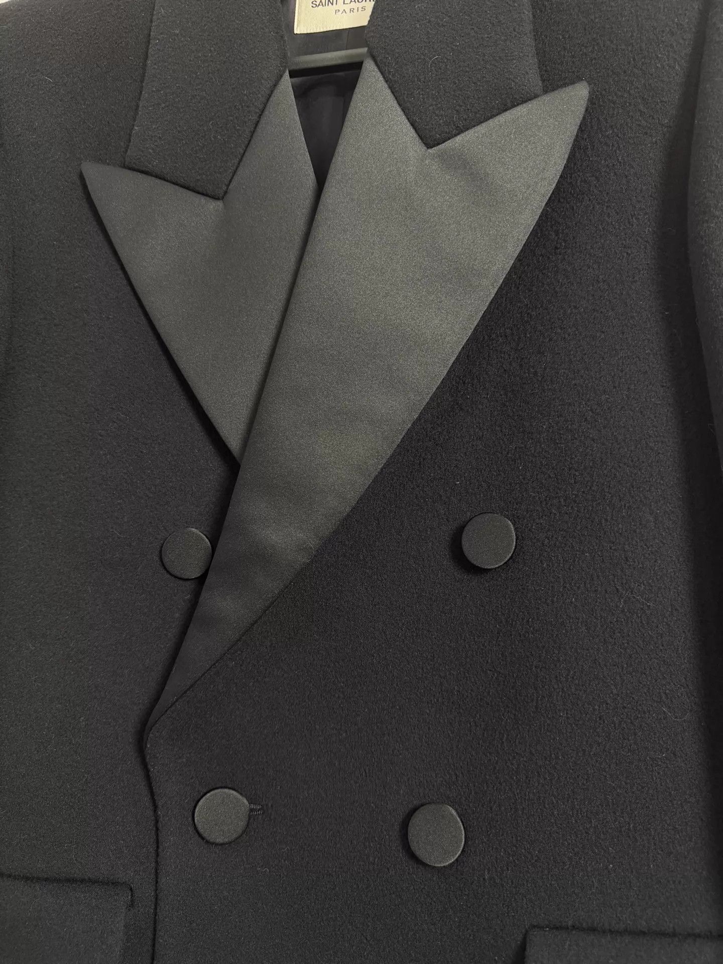 Saint Laurent Paris Saint Laurent SLP 23FW black tux blazer oversize 46 Size 46S - 3 Thumbnail