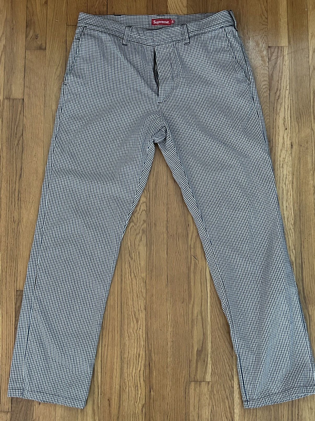 Supreme Supreme SS16 Mini Check Work Pant Size US 34 / EU 50 - 1 Thumbnail