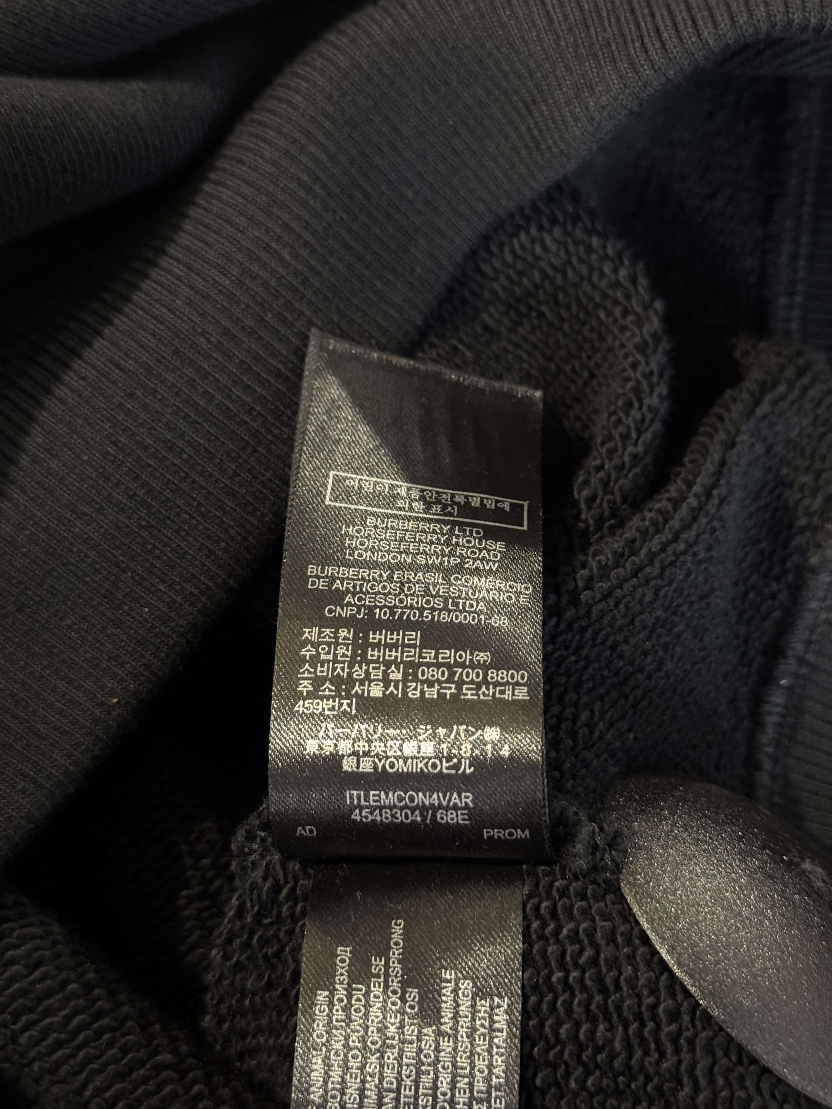 Burberry Burberry Chain Detail Black Hoodie Size US S / EU 44-46 / 1 - 6 Thumbnail