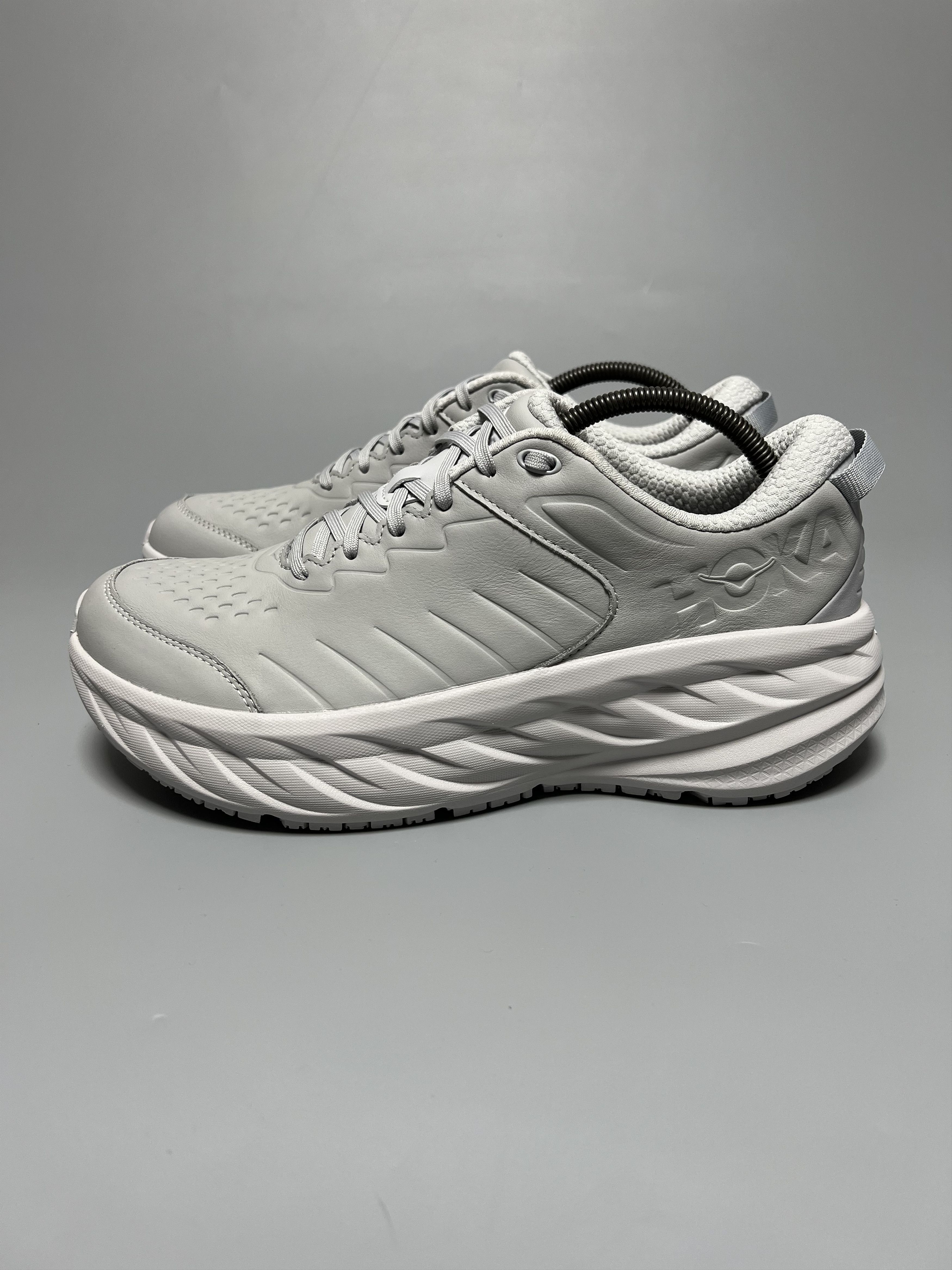 Hoka × Leather Hoka One One Bondi SR Running Shoes Walking Slip Resistant Size US 11.5 / EU 44-45 - 2 Thumbnail