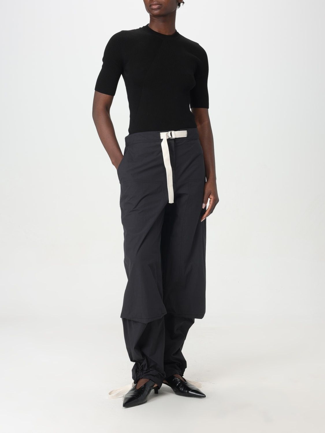 Jil Sander o1mt1gz0625 Sweater in Black Size L / US 10 / IT 46 - 2 Thumbnail